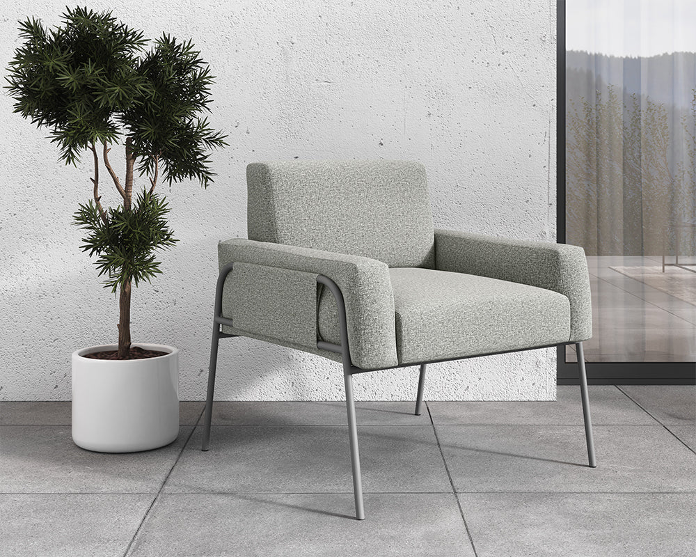 Granada Lounge Chair - Copacabana Grey - Dark Grey (Patio/Outdoor)