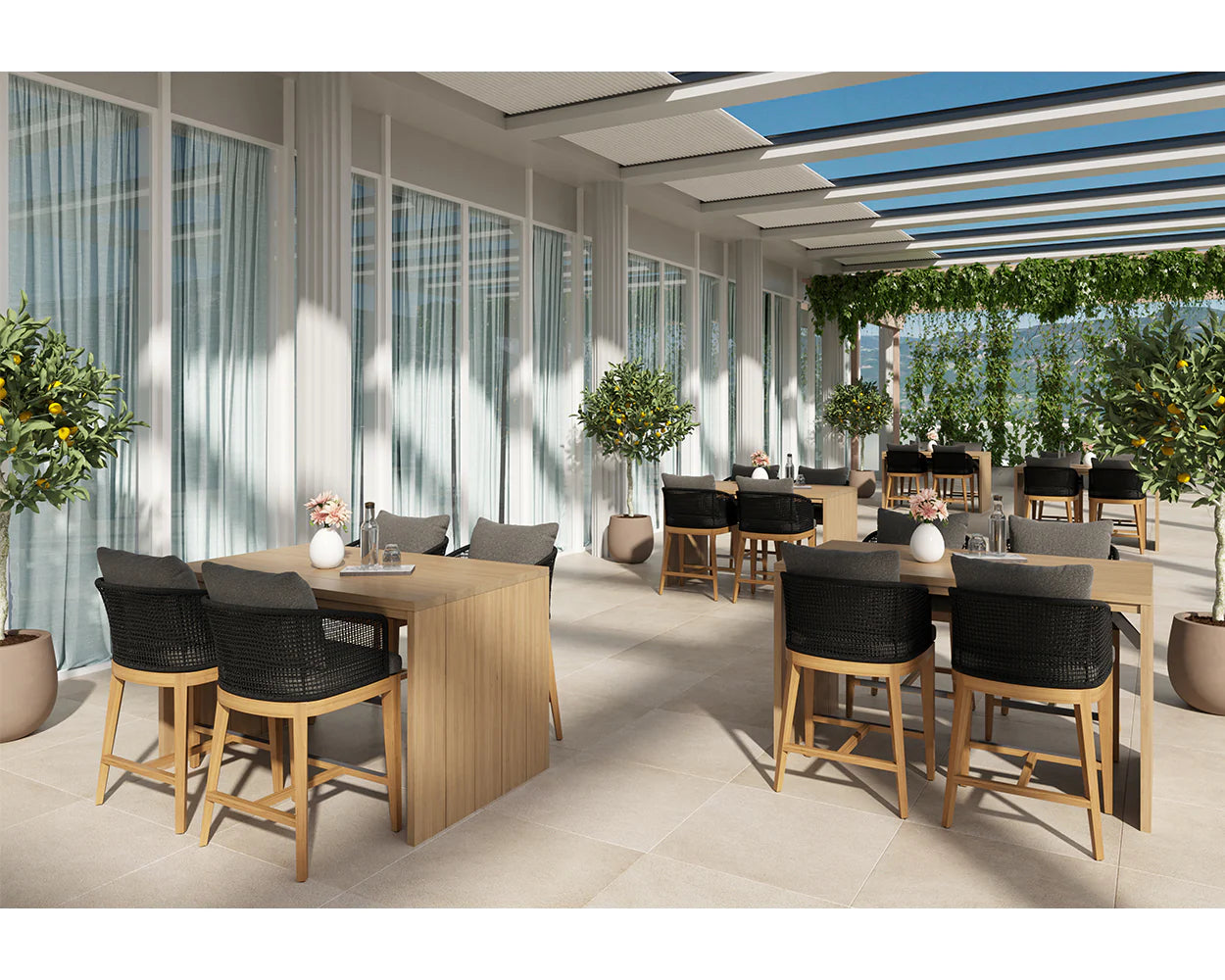 Viga Counter Table (Patio/Outdoor)