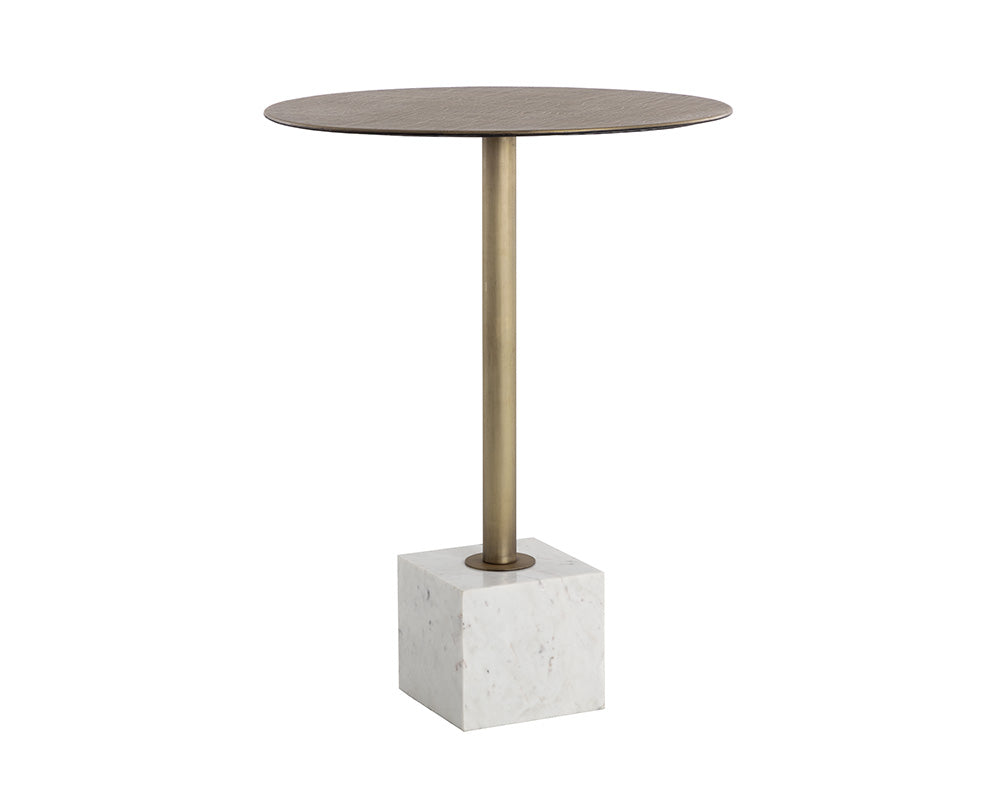 Kata Bar Table - White Marble