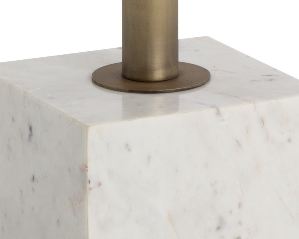 Kata Bar Table - White Marble