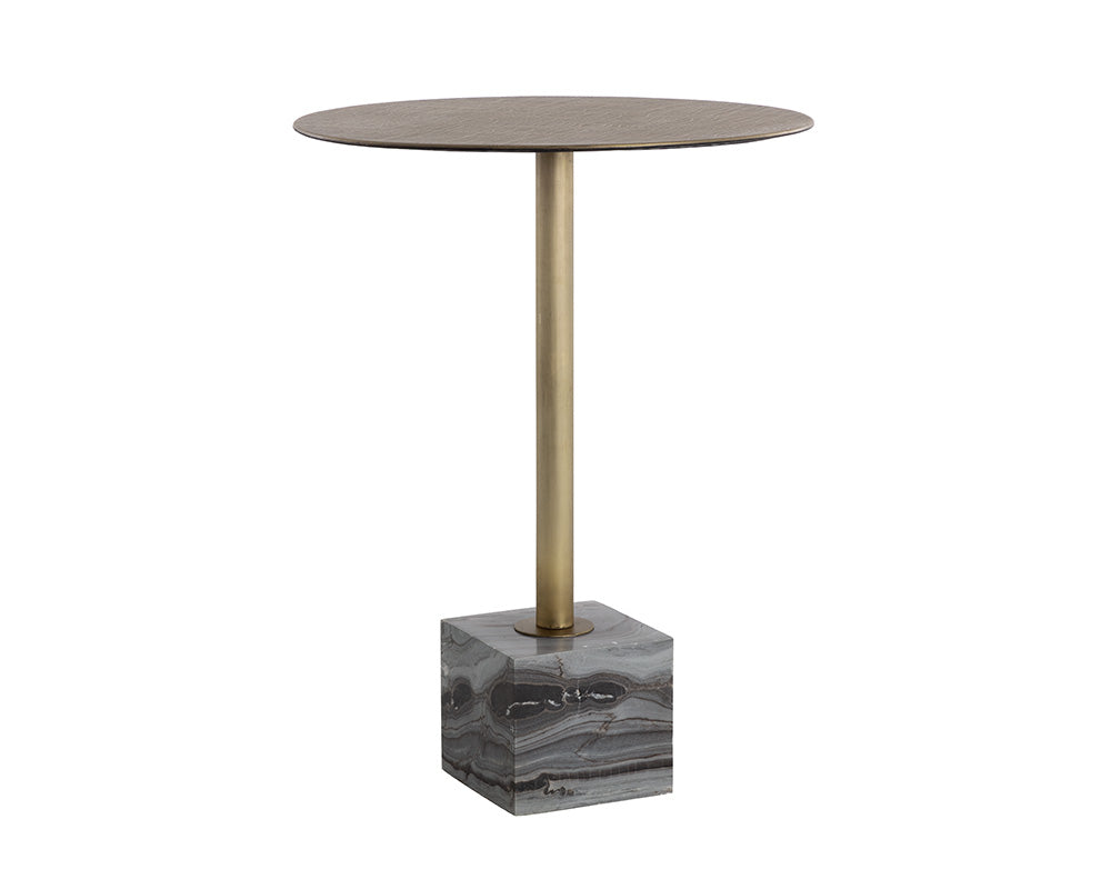 Kata Bar Table - Grey Marble