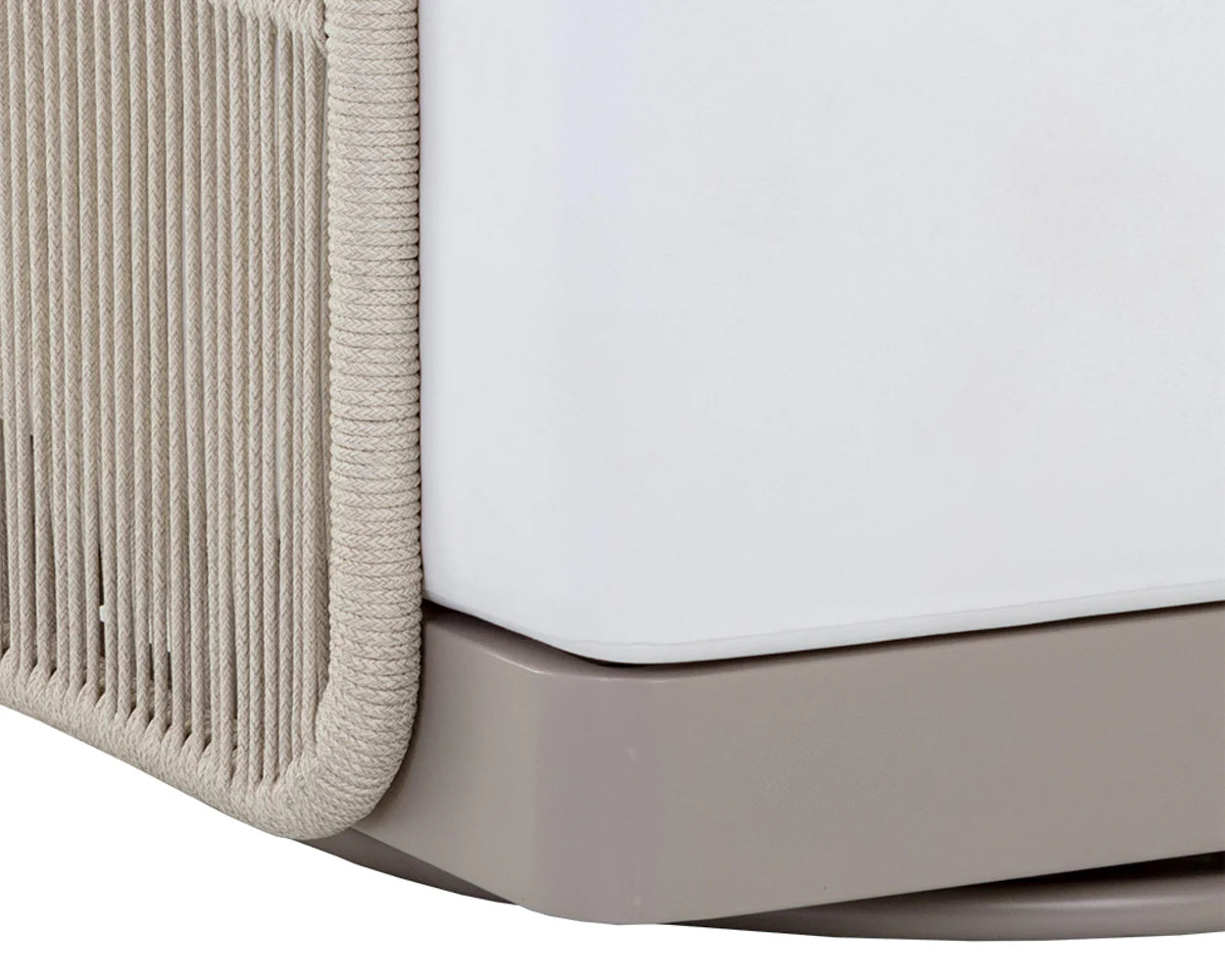 Allariz Swivel Armchair - Greige - Stinson White (Patio/Outdoor)