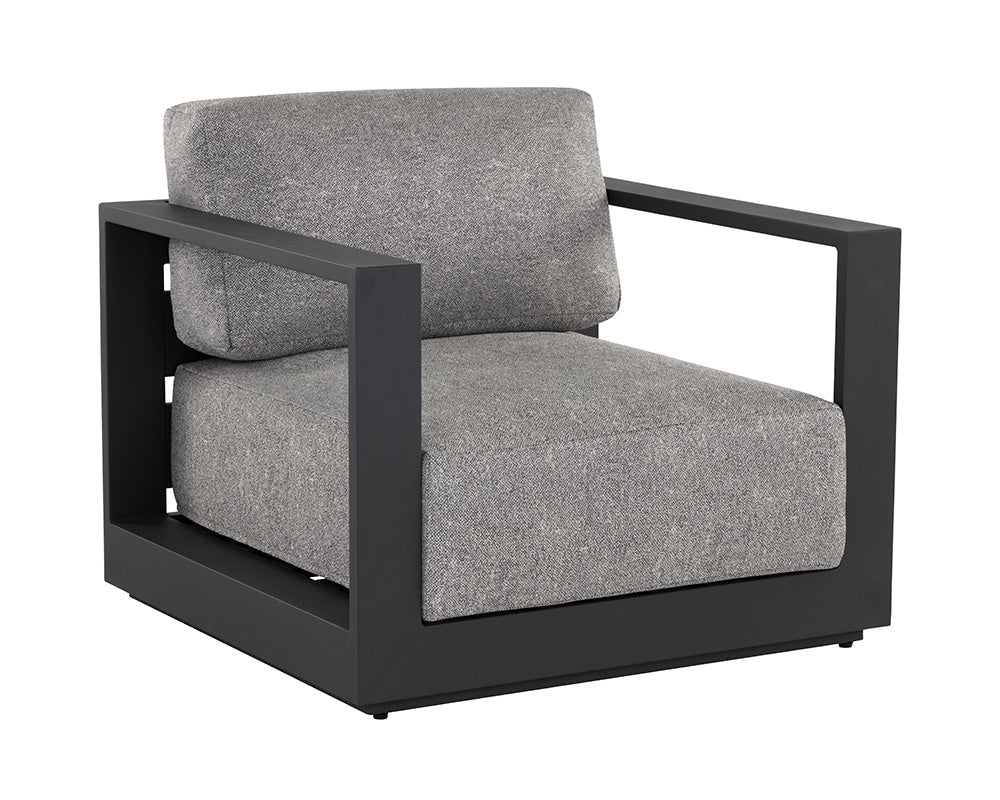 Tavira Armchair - Lanikai Salt And Pepper - Charcoal (Patio/Outdoor)