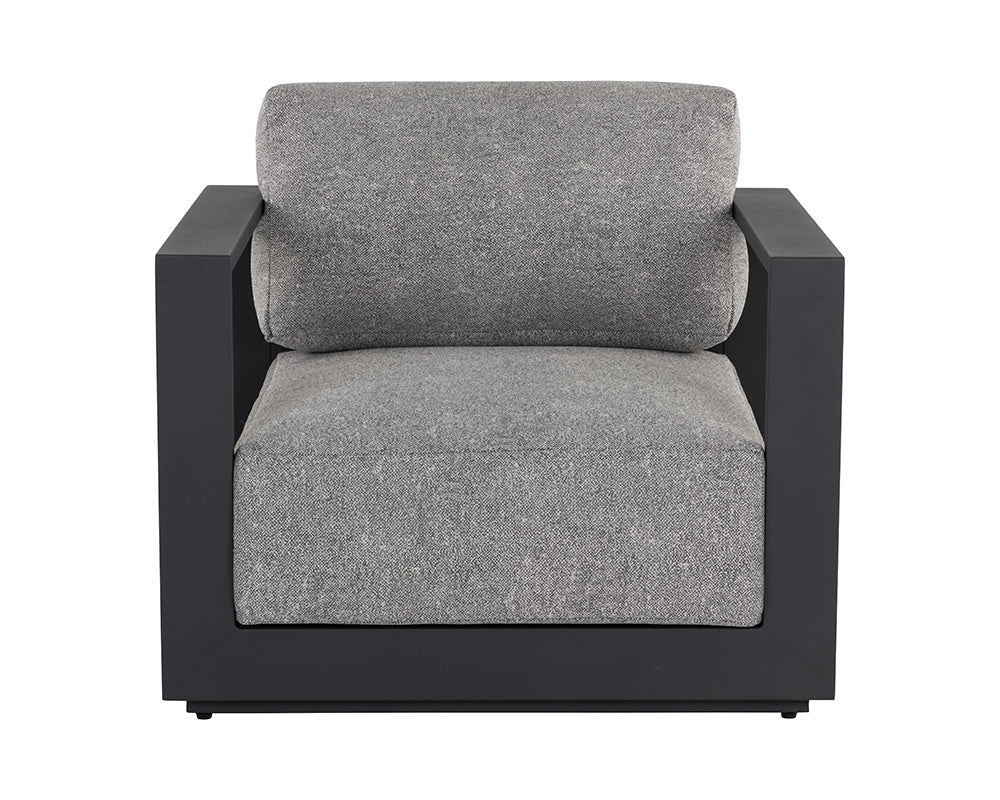 Tavira Armchair - Lanikai Salt And Pepper - Charcoal (Patio/Outdoor)