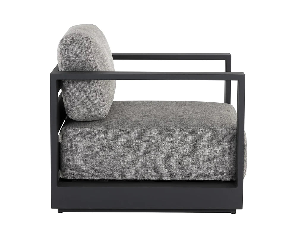 Tavira Armchair - Lanikai Salt And Pepper - Charcoal (Patio/Outdoor)