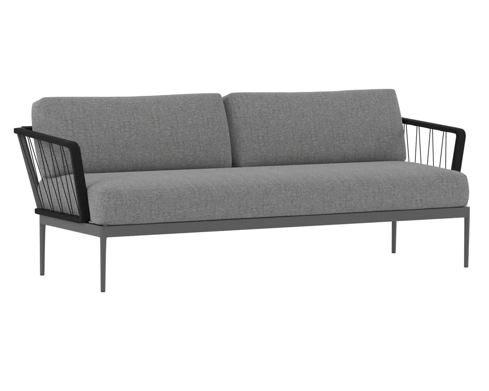 Catania Sofa - Copacabana Grey - Dark Grey (Patio/Outdoor)