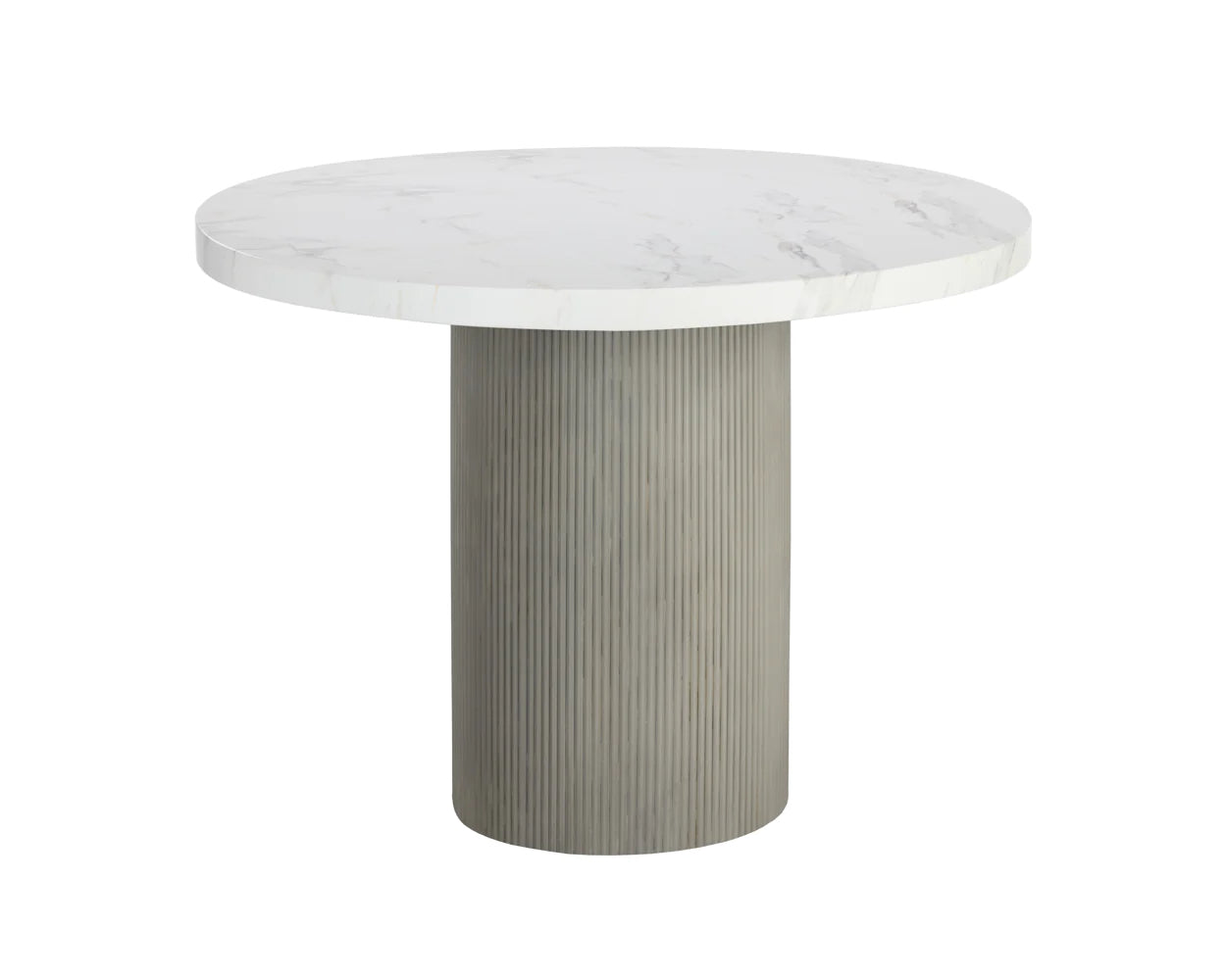 Nicolette Dining Table - Marble Look - 40" (Patio/Outdoor)
