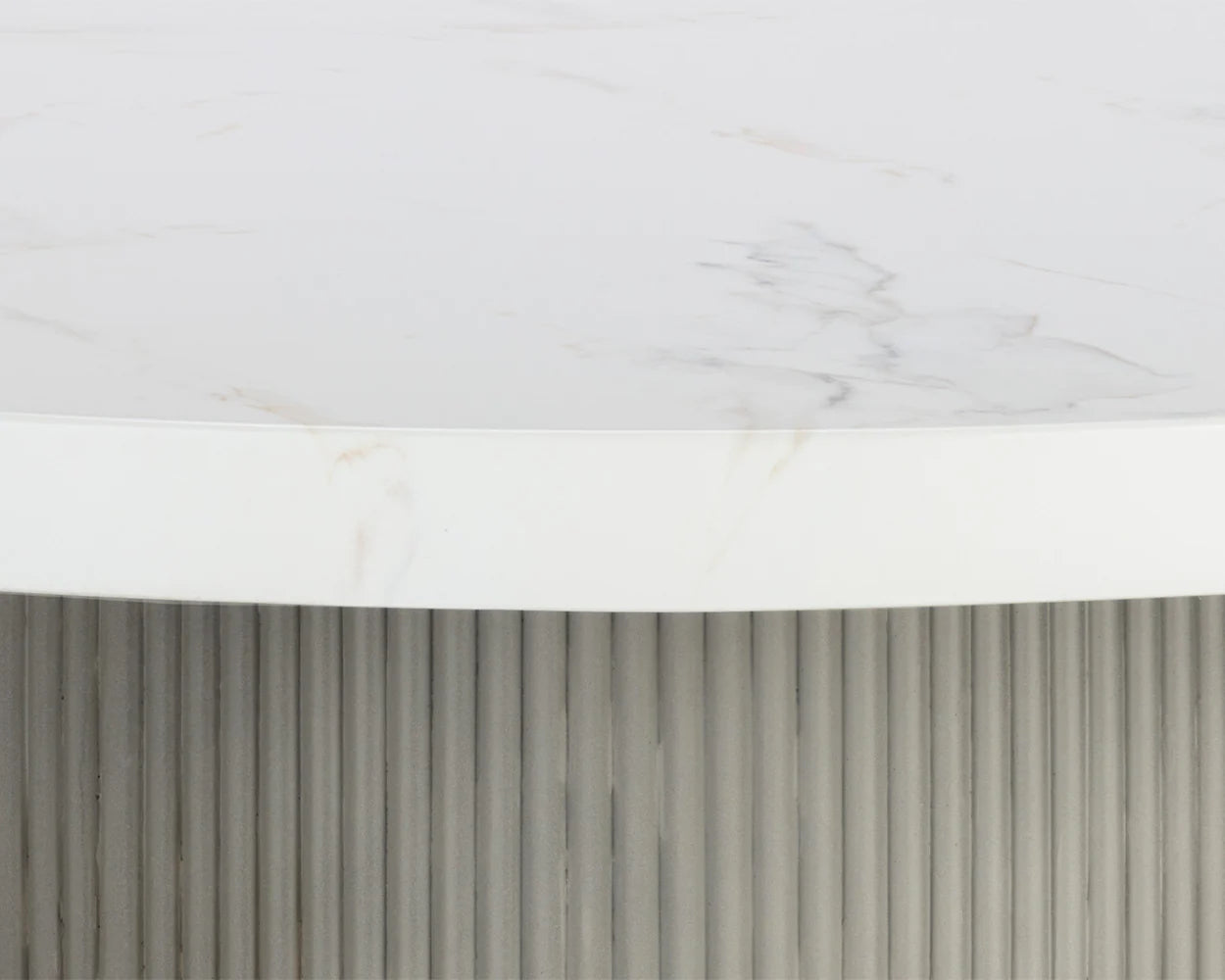Nicolette Dining Table - Marble Look - 55" (Patio/Outdoor)