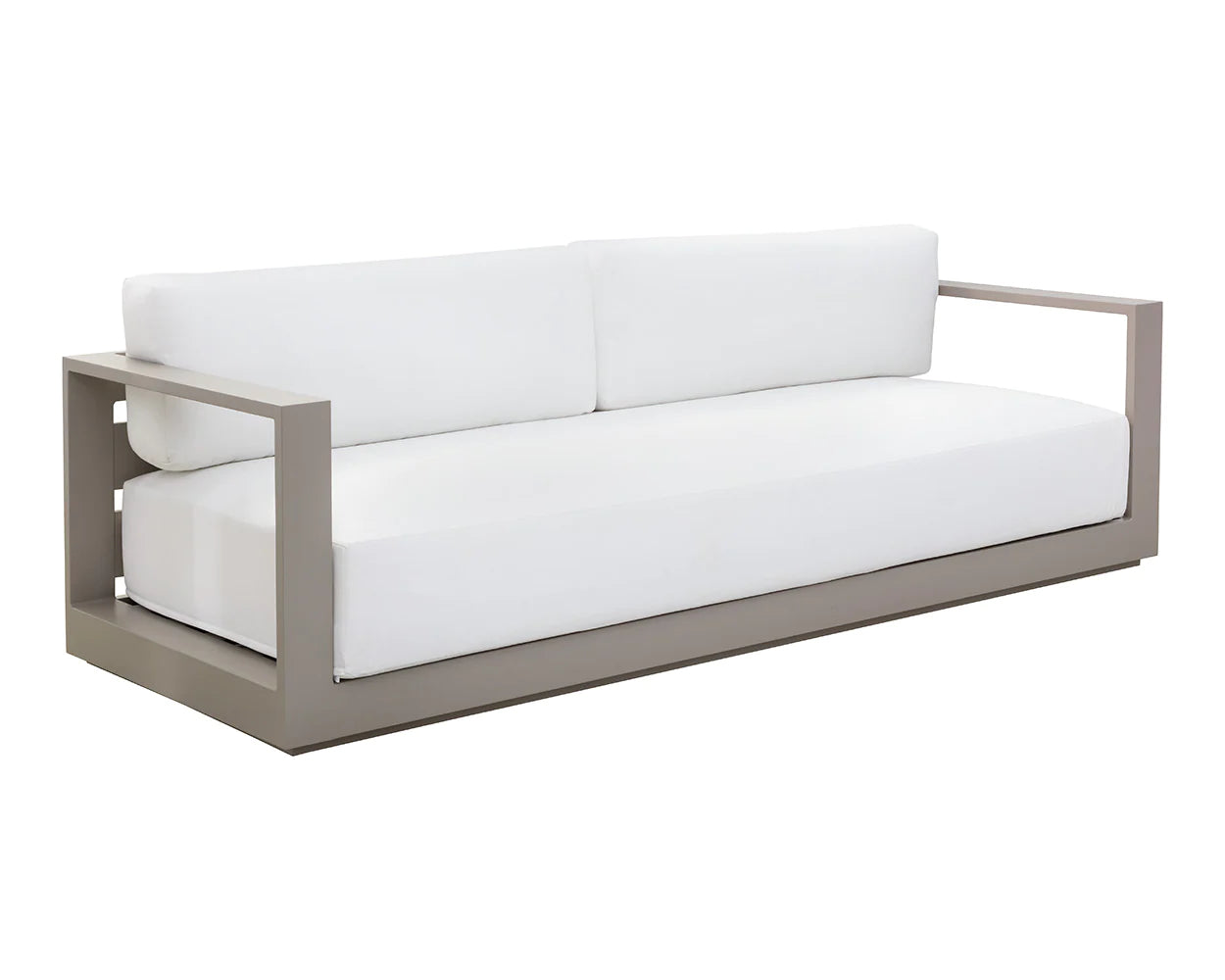 Tavira Sofa - Stinson White - Greige (Patio/Outdoor)