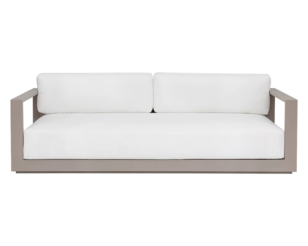 Tavira Sofa - Stinson White - Greige (Patio/Outdoor)