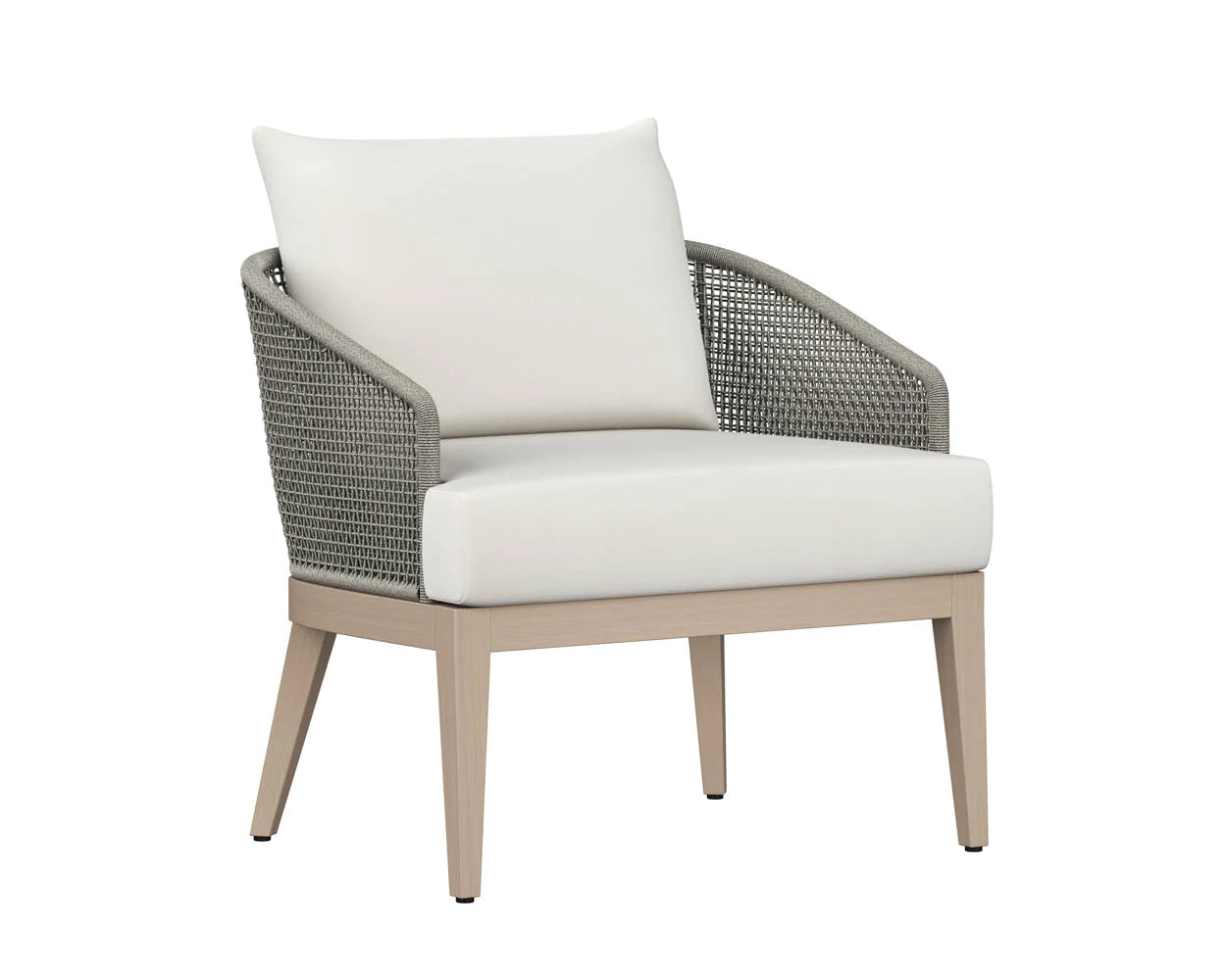 Capri Lounge Chair - Palazzo Cream - Drift Brown (Patio/Outdoor)