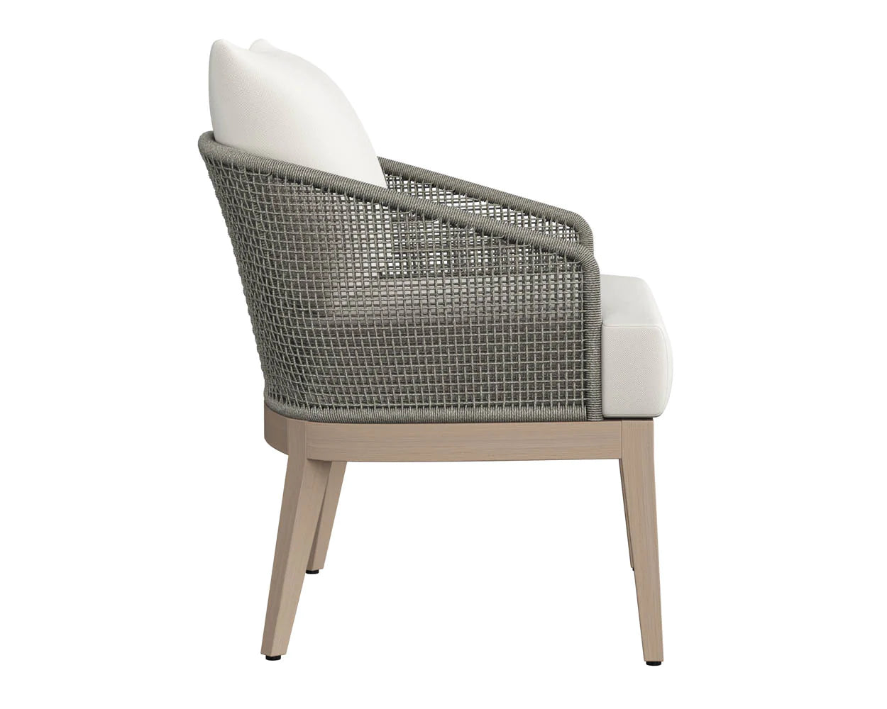 Capri Lounge Chair - Palazzo Cream - Drift Brown (Patio/Outdoor)