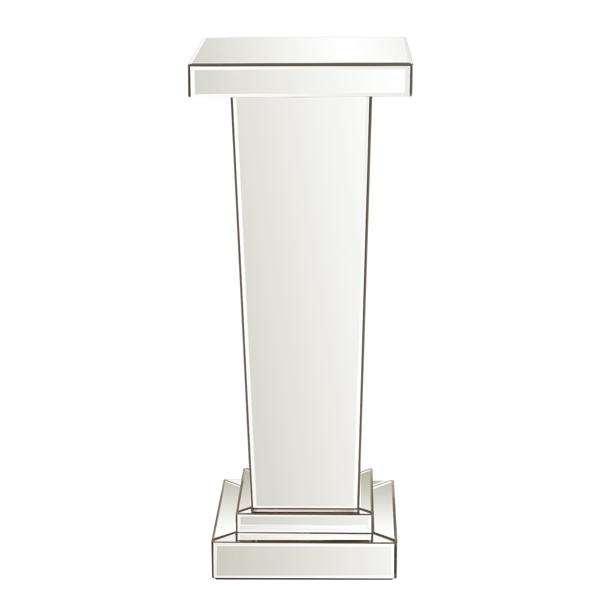 Tapered Mirrored Pedestal
