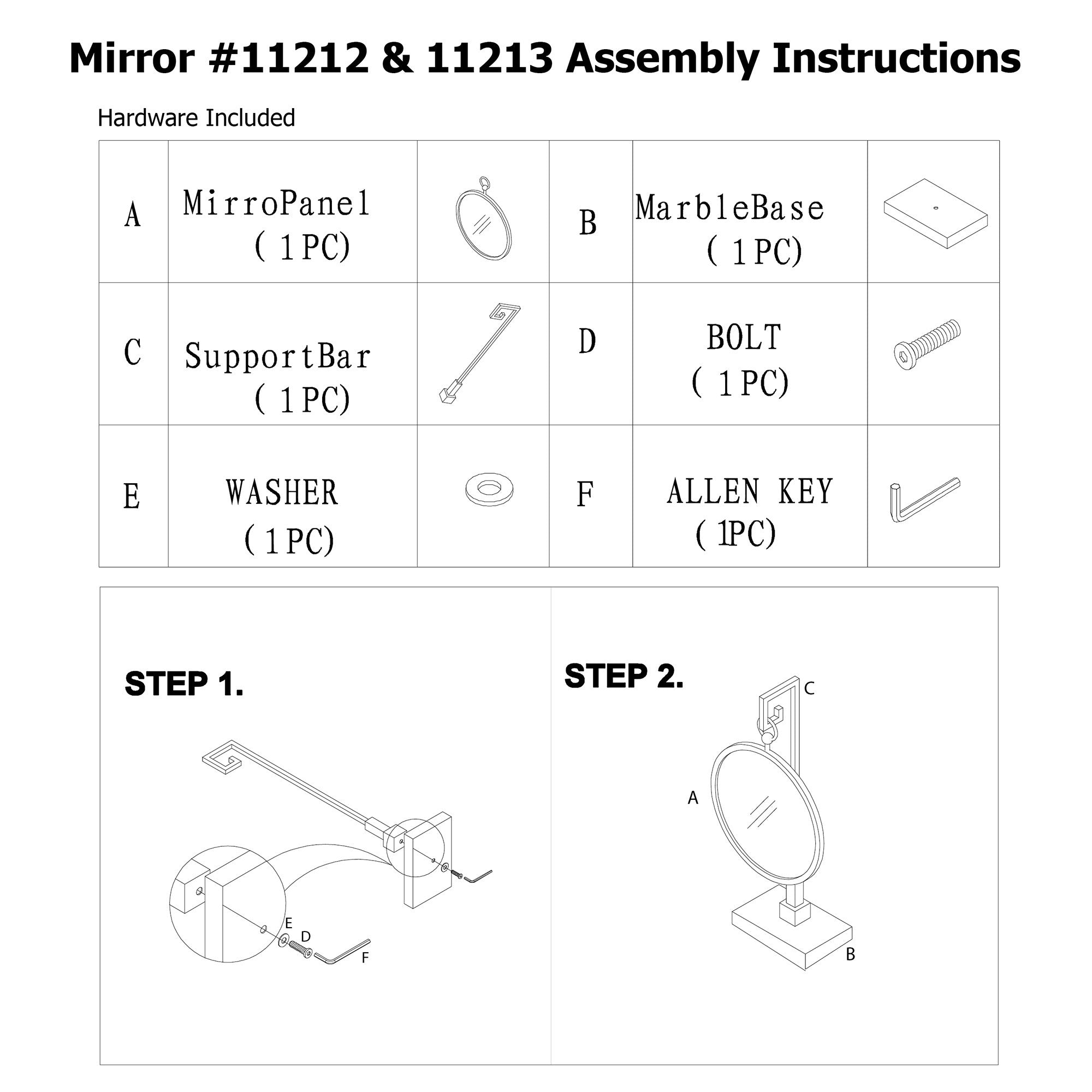 Medallion Gold Mirror