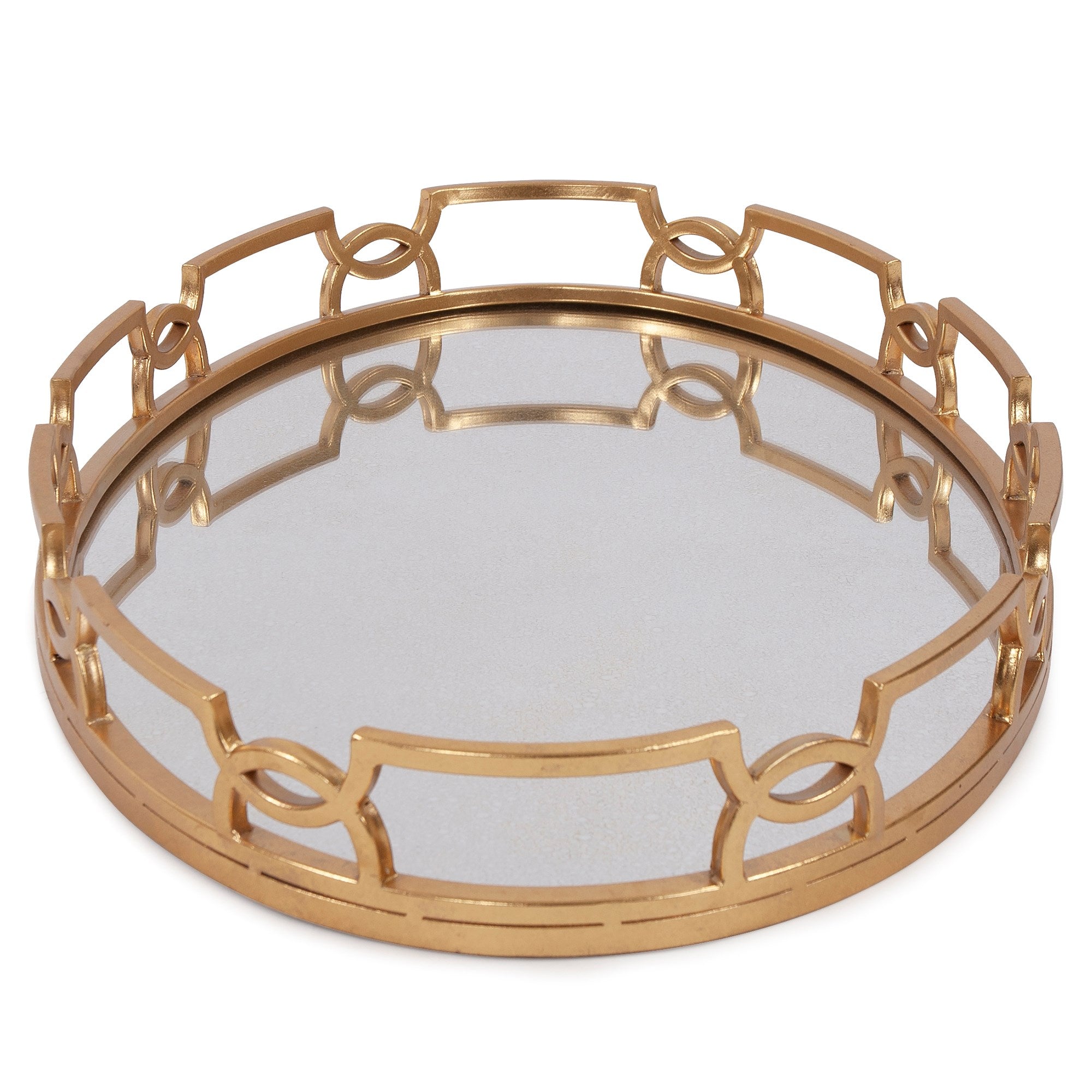 Bright Gold Metal Tray
