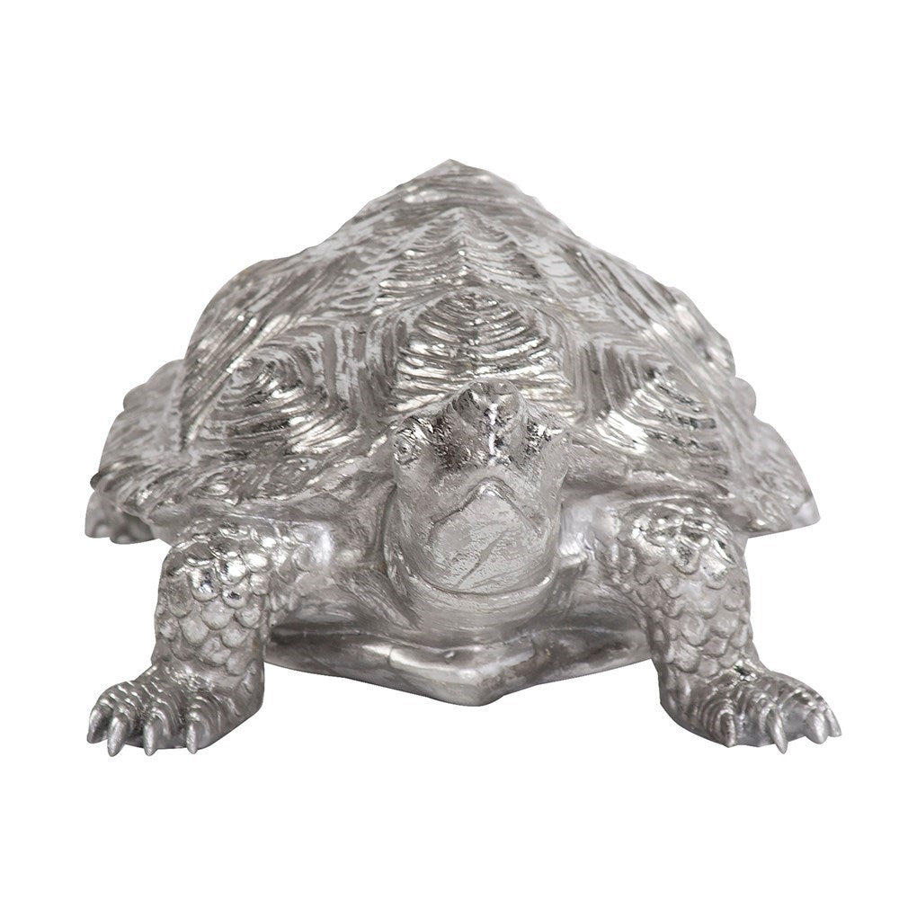 Turtle Figurine Textured Pewter
