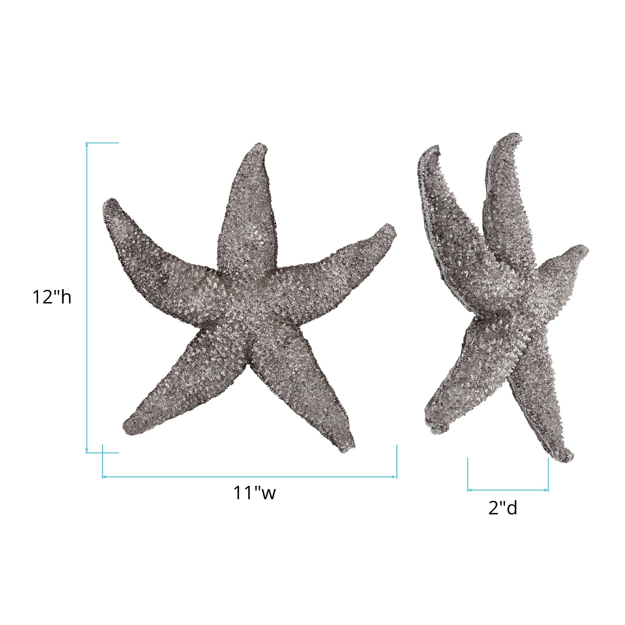 Deep Pewter Starfish - small