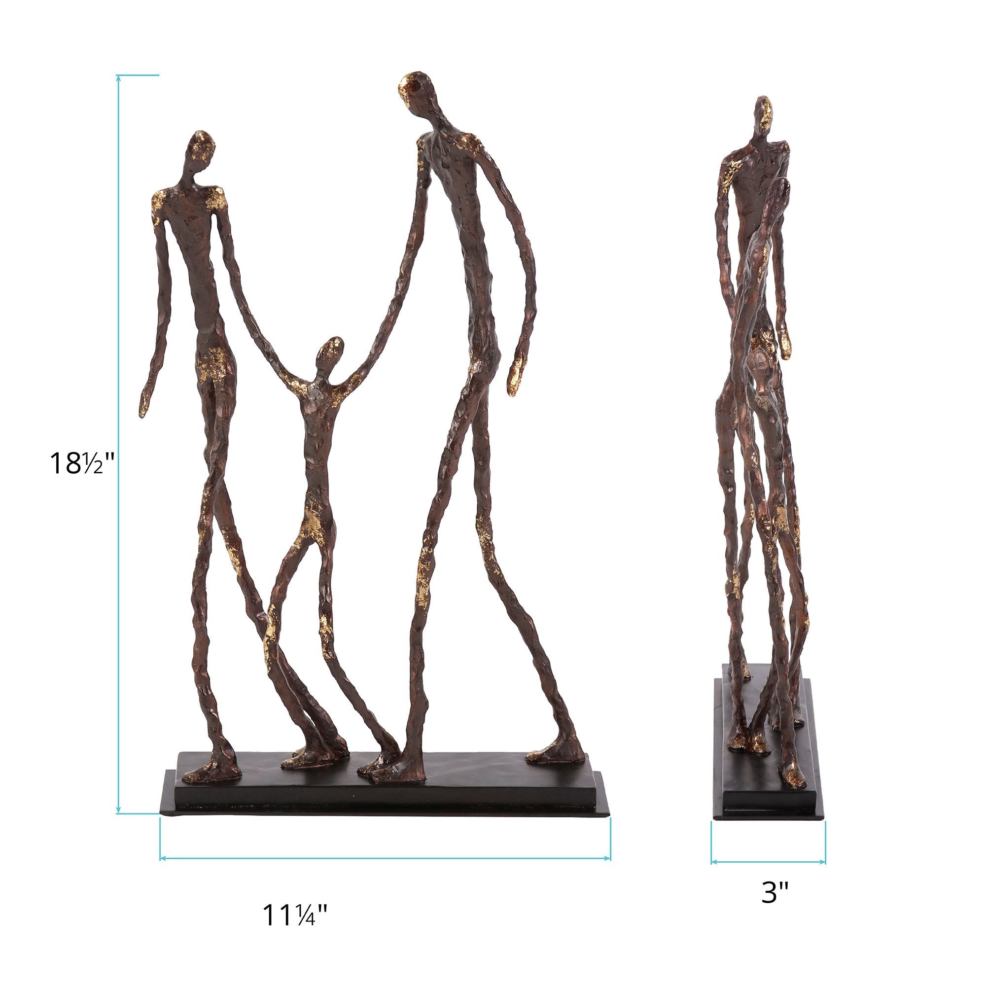 Family of 3 Statue