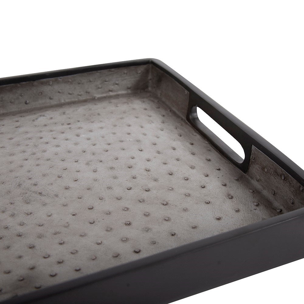 Faux Ostrich Skin Tray