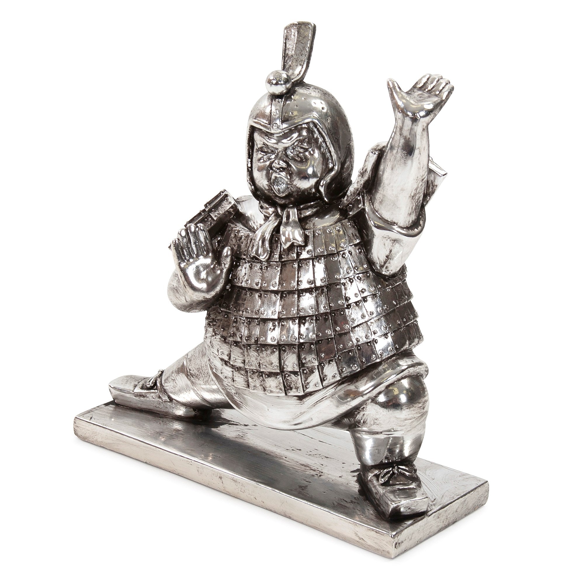 Lunging Zenkutsu Soldier Sculpture