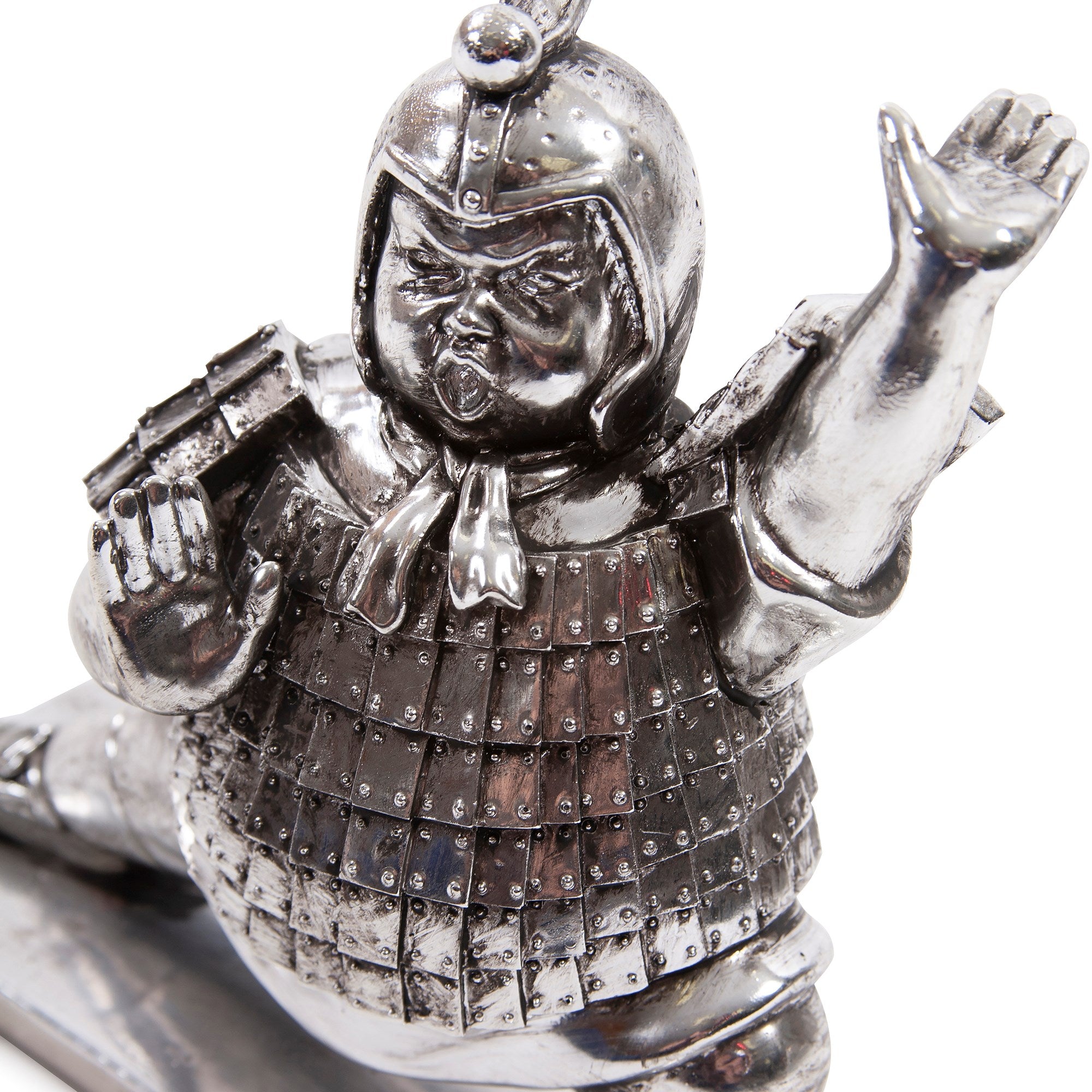 Lunging Zenkutsu Soldier Sculpture