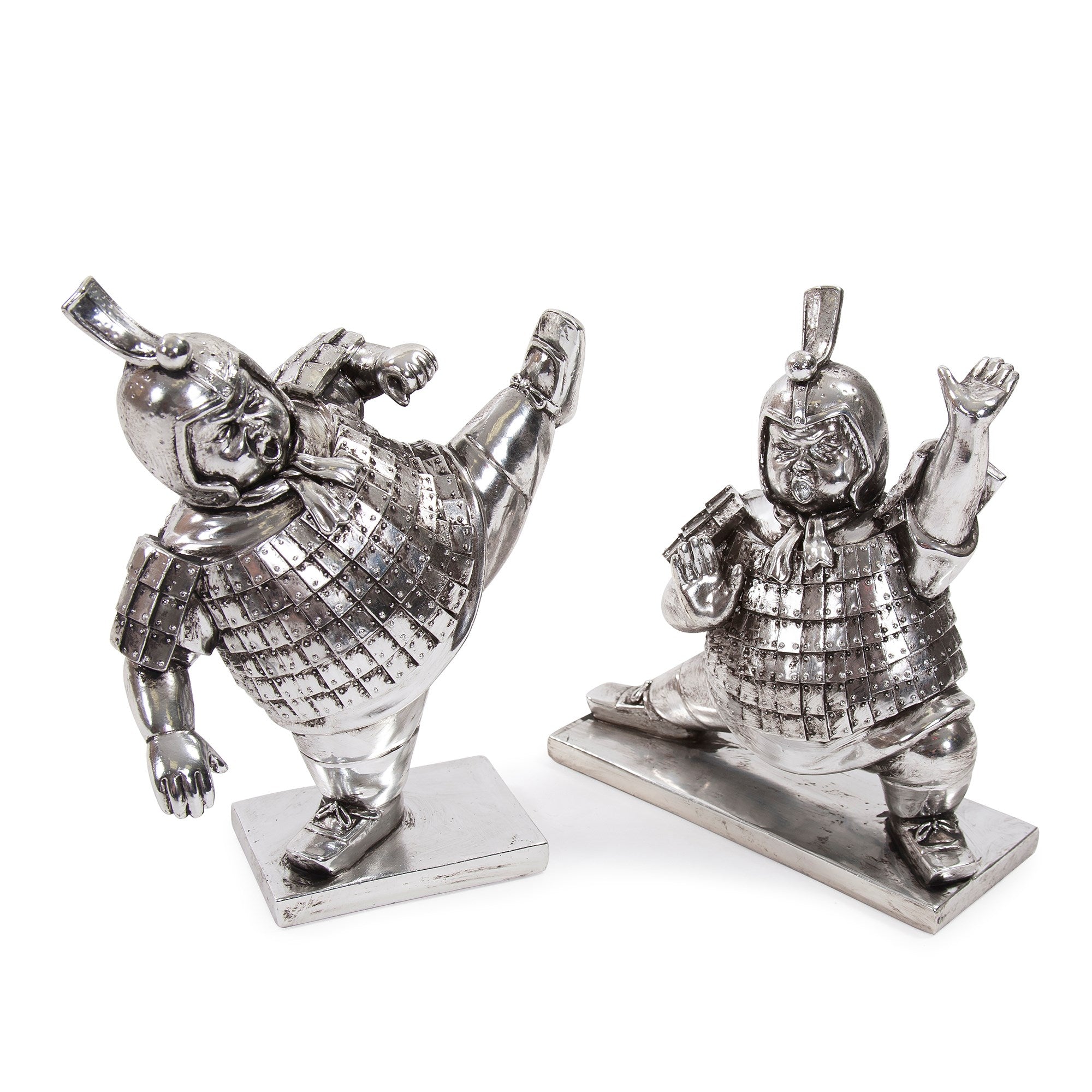 Lunging Zenkutsu Soldier Sculpture