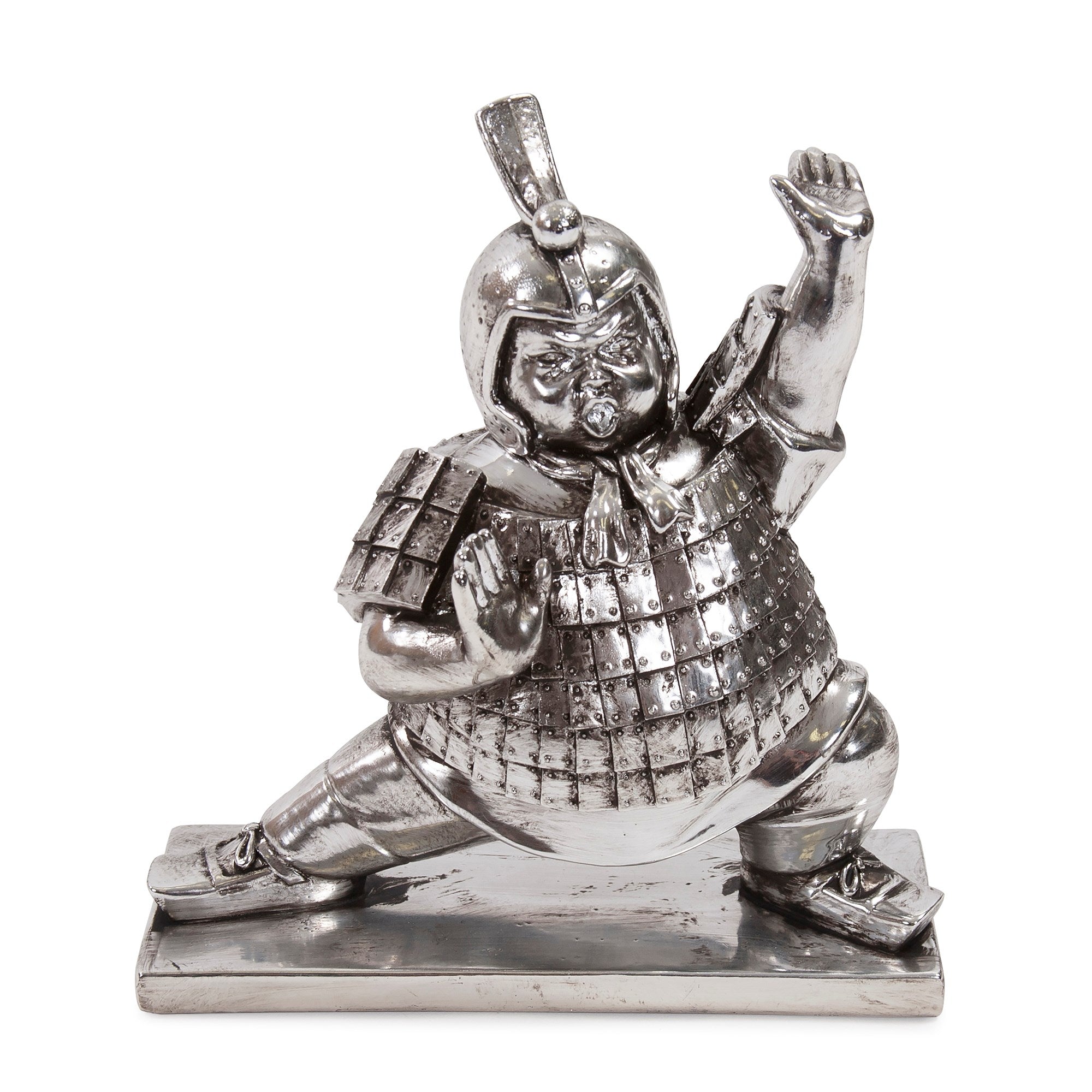 Lunging Zenkutsu Soldier Sculpture