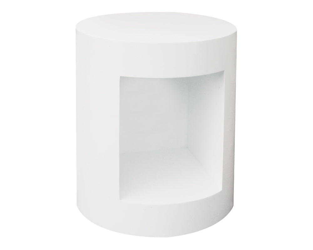 Beacon End Table - High Gloss White