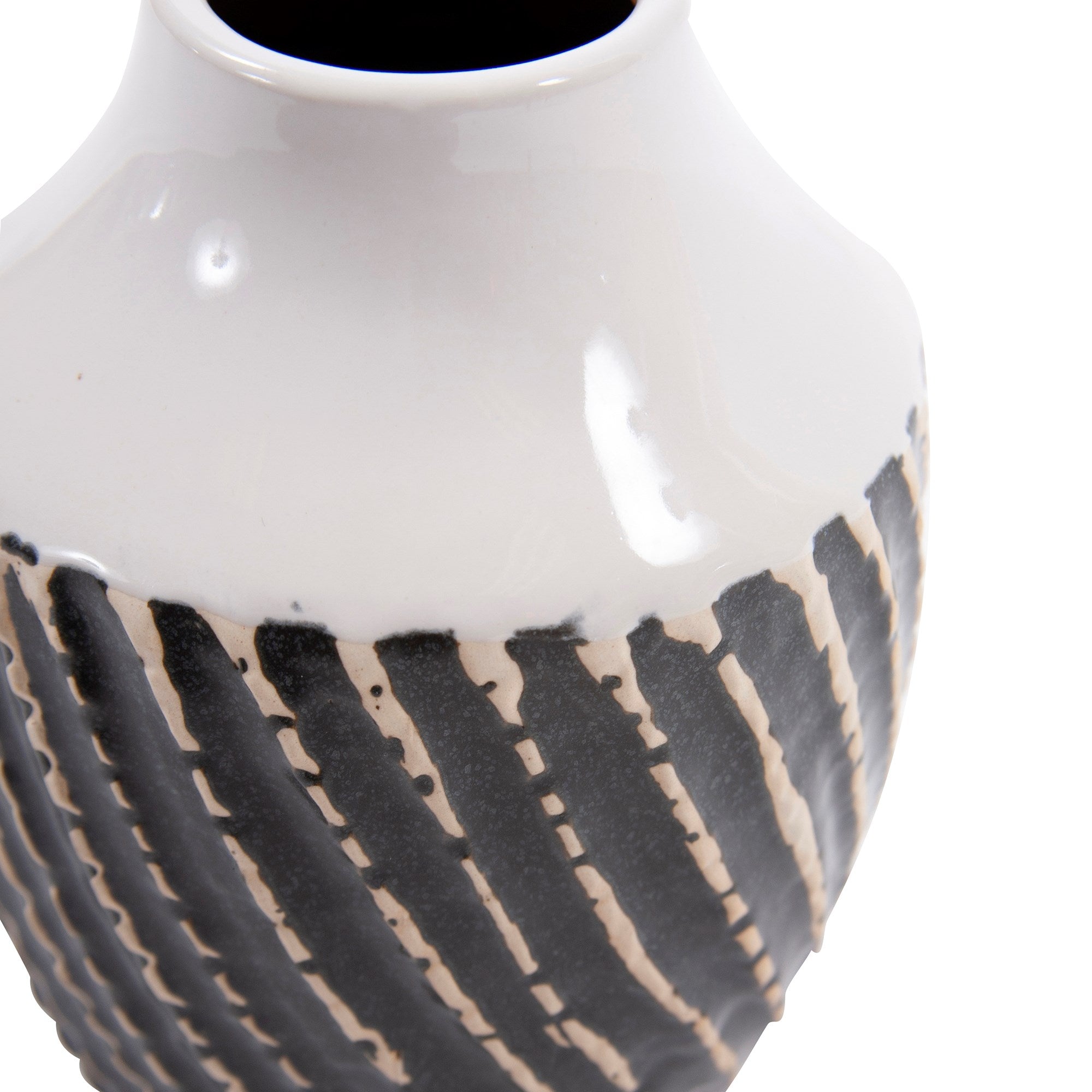 Terra Stoneware Bottle Vase, Small