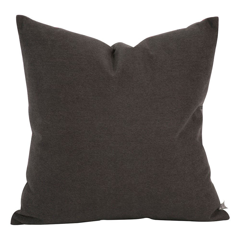 Oxford Charcoal Poly Pillow- 20" x 20"