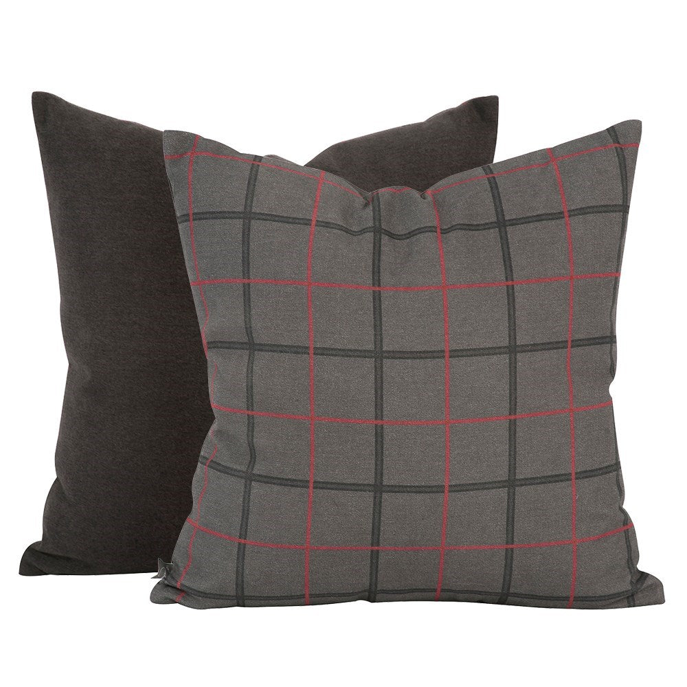 Oxford Charcoal Down Pillow- 20" x 20"