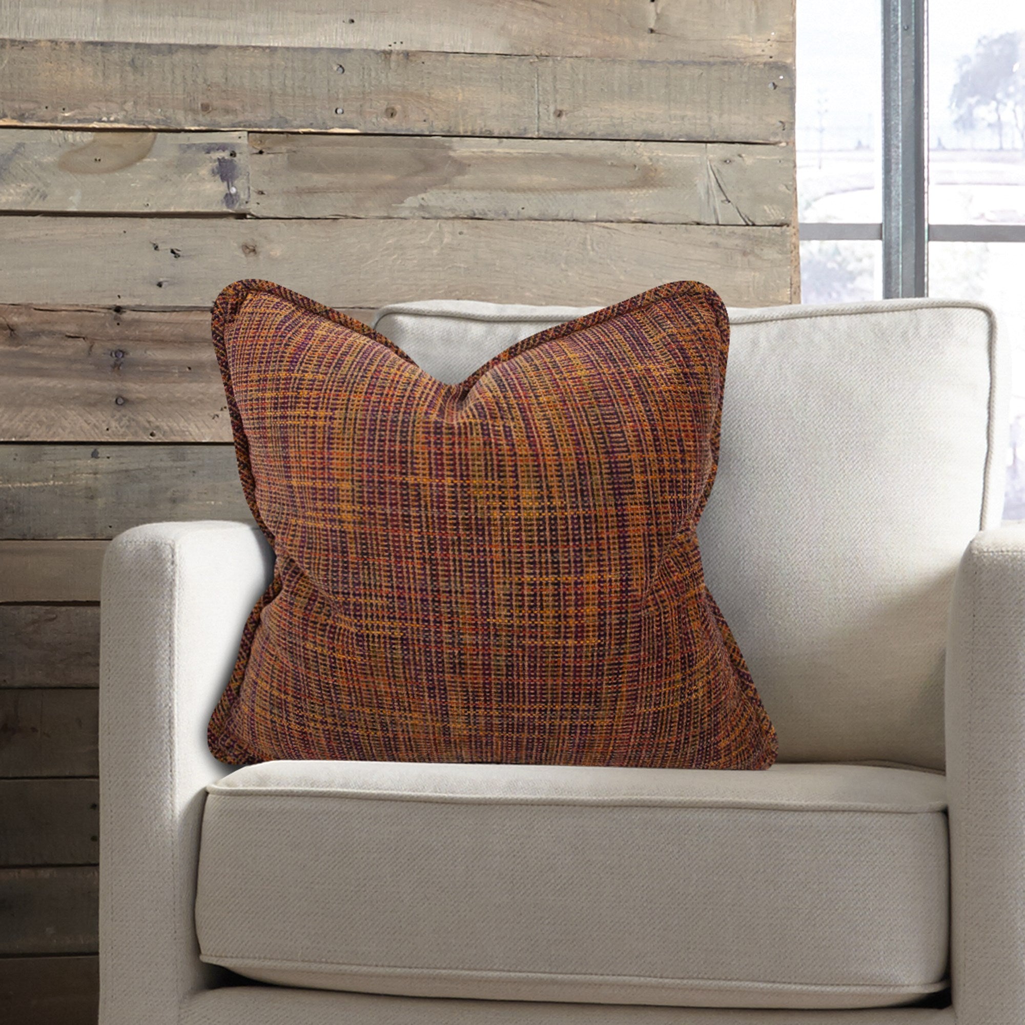 Mica Eggplant Down Pillow- 20" x 20"