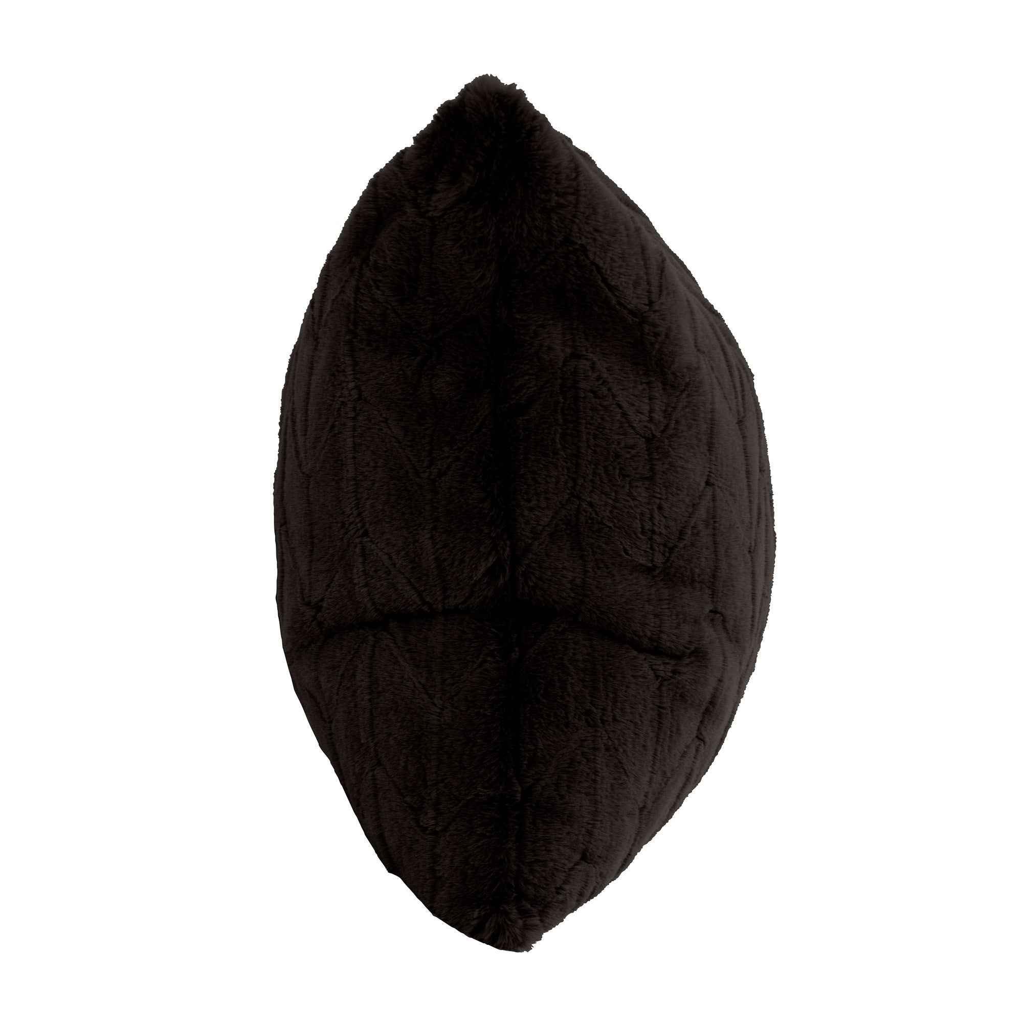 Angora Ebony Poly Pillow- 20" x 20"