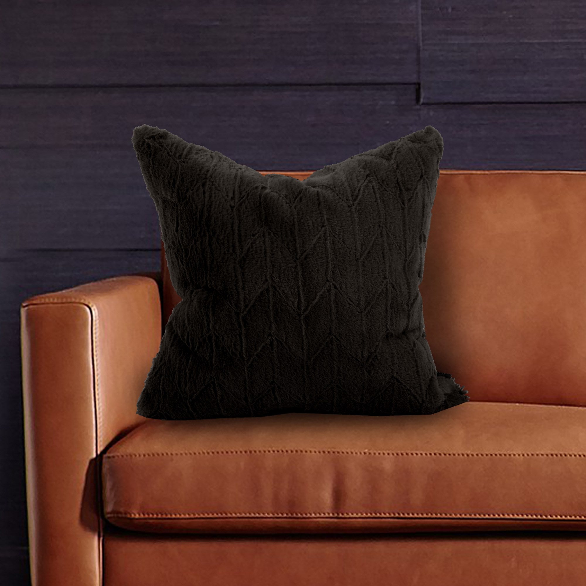 Angora Ebony Down Pillow- 20" x 20"