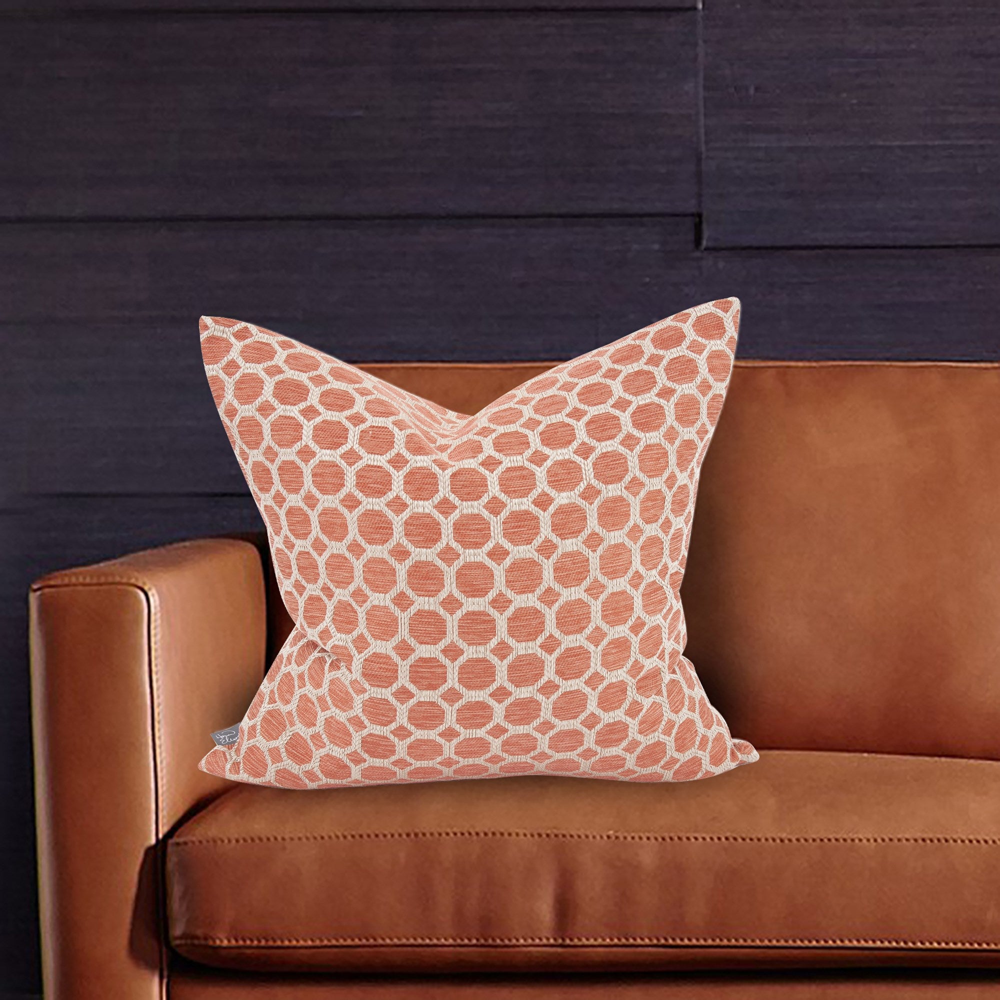 Pyth Coral Poly Pillow- 20" x 20"