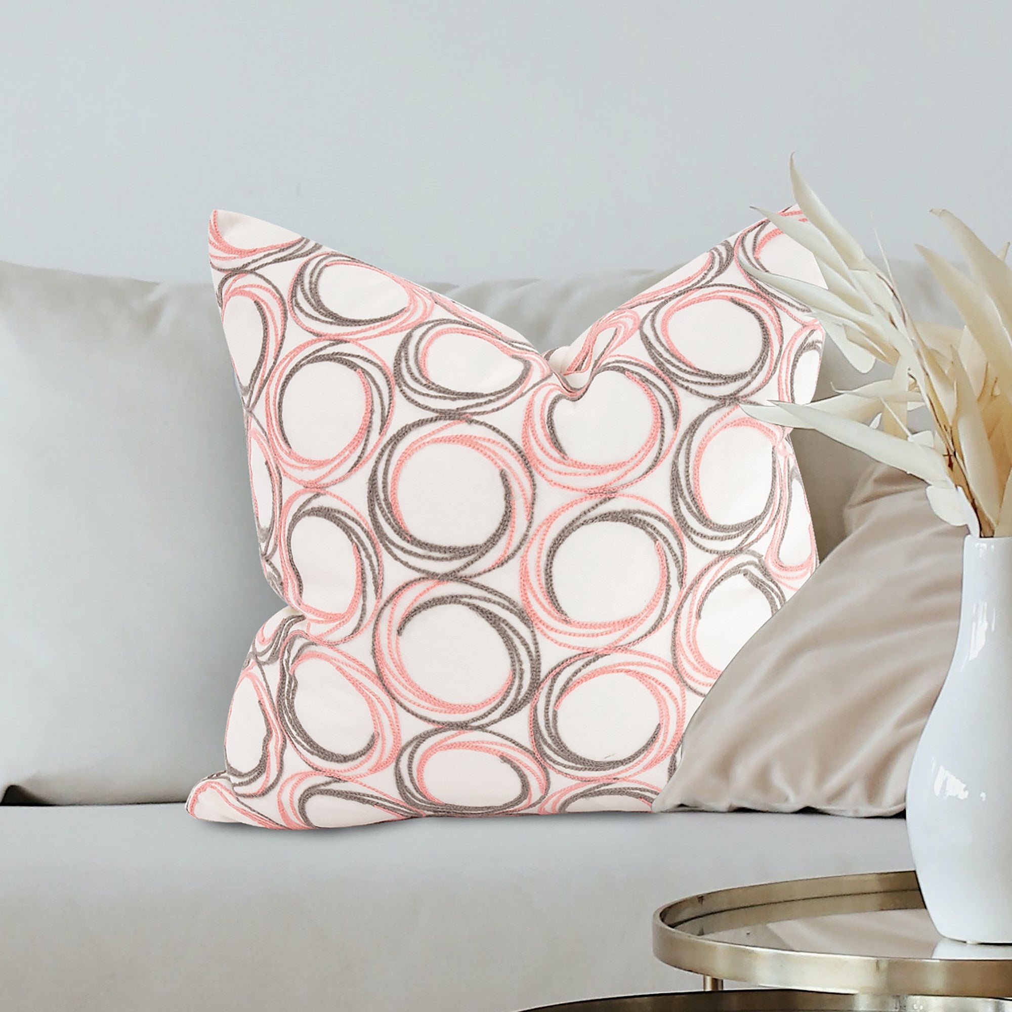 Demo Coral Poly Pillow- 20" x 20"