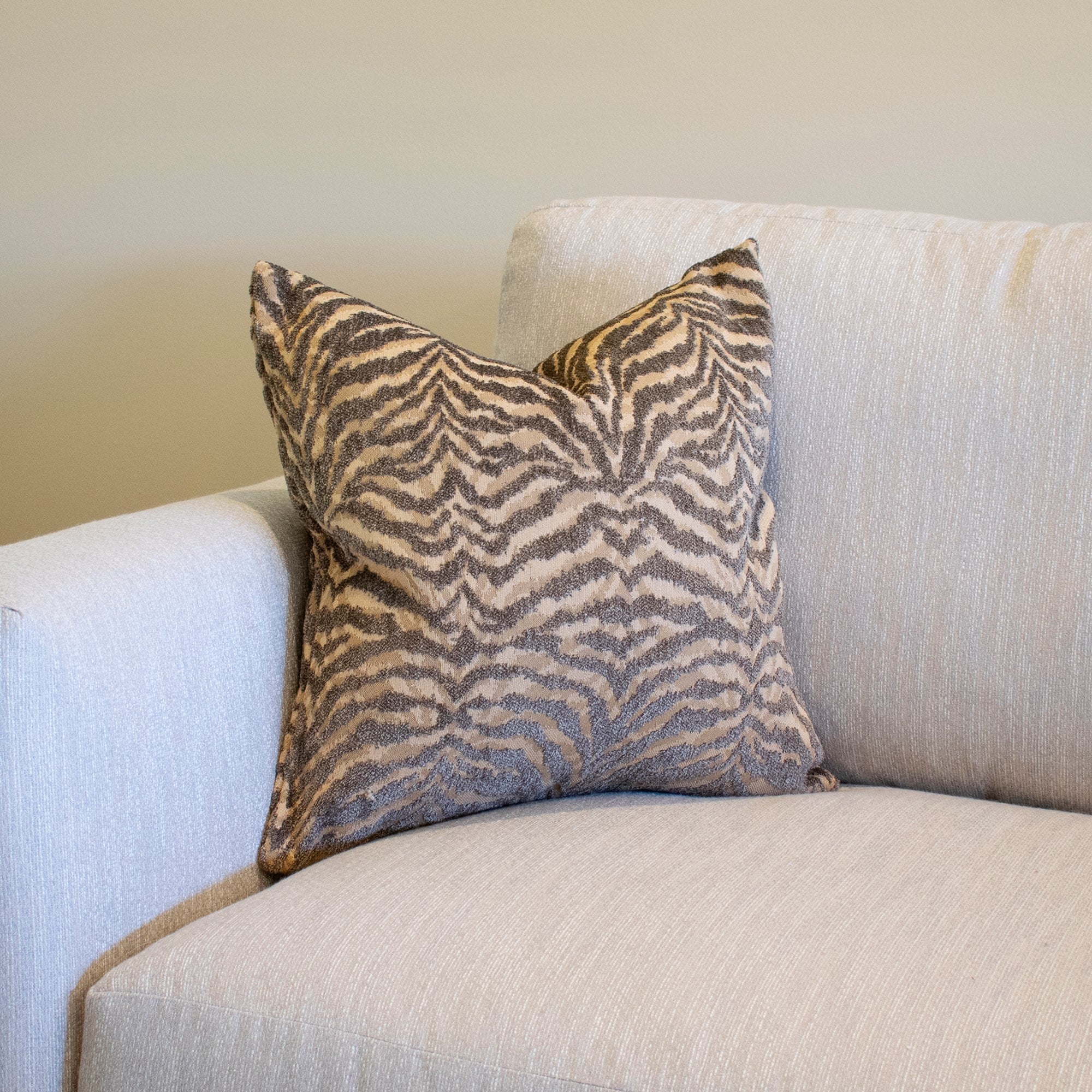 Bengal Gold Down Pillow- 20" x 20"