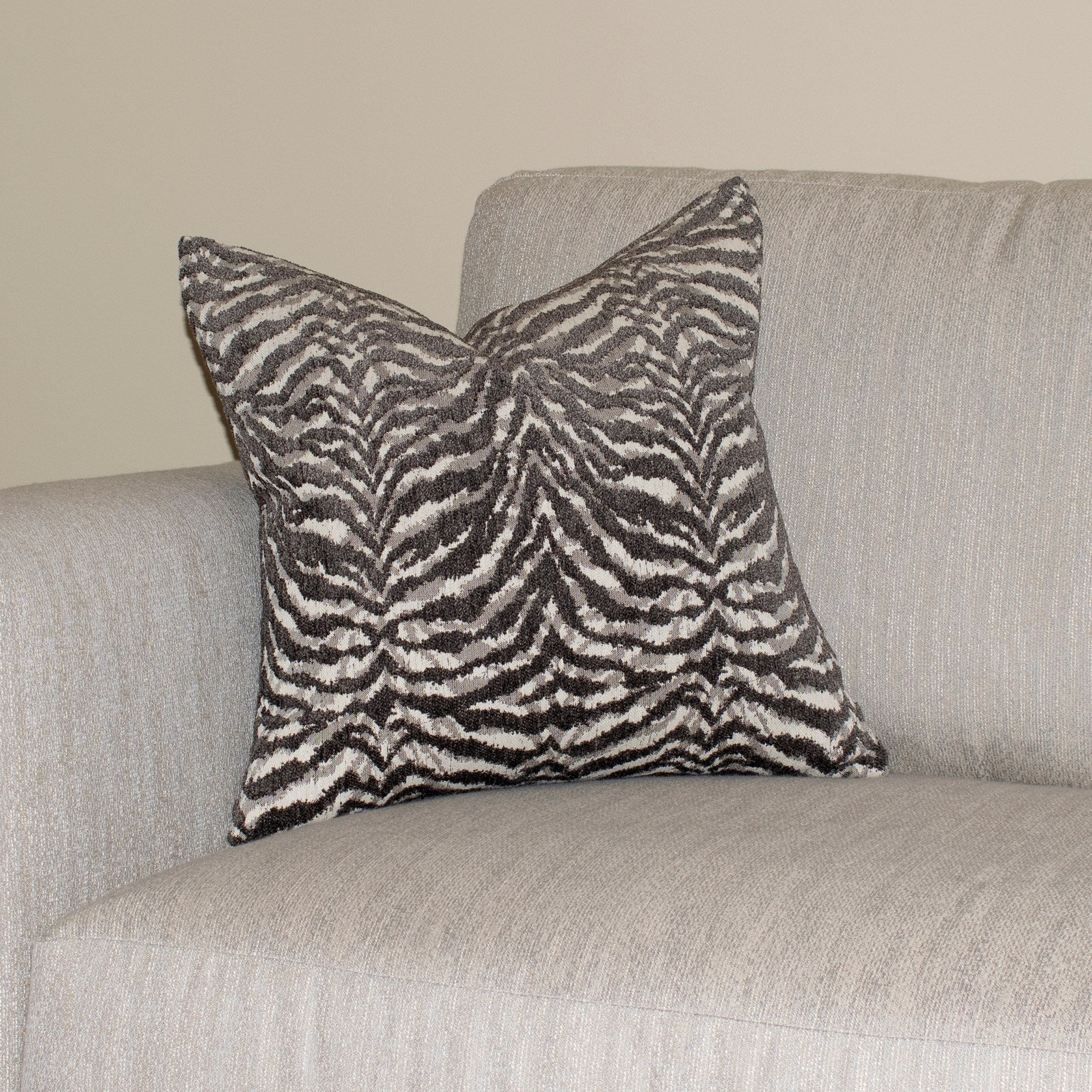Bengal Charcoal Down Pillow- 20" x 20"