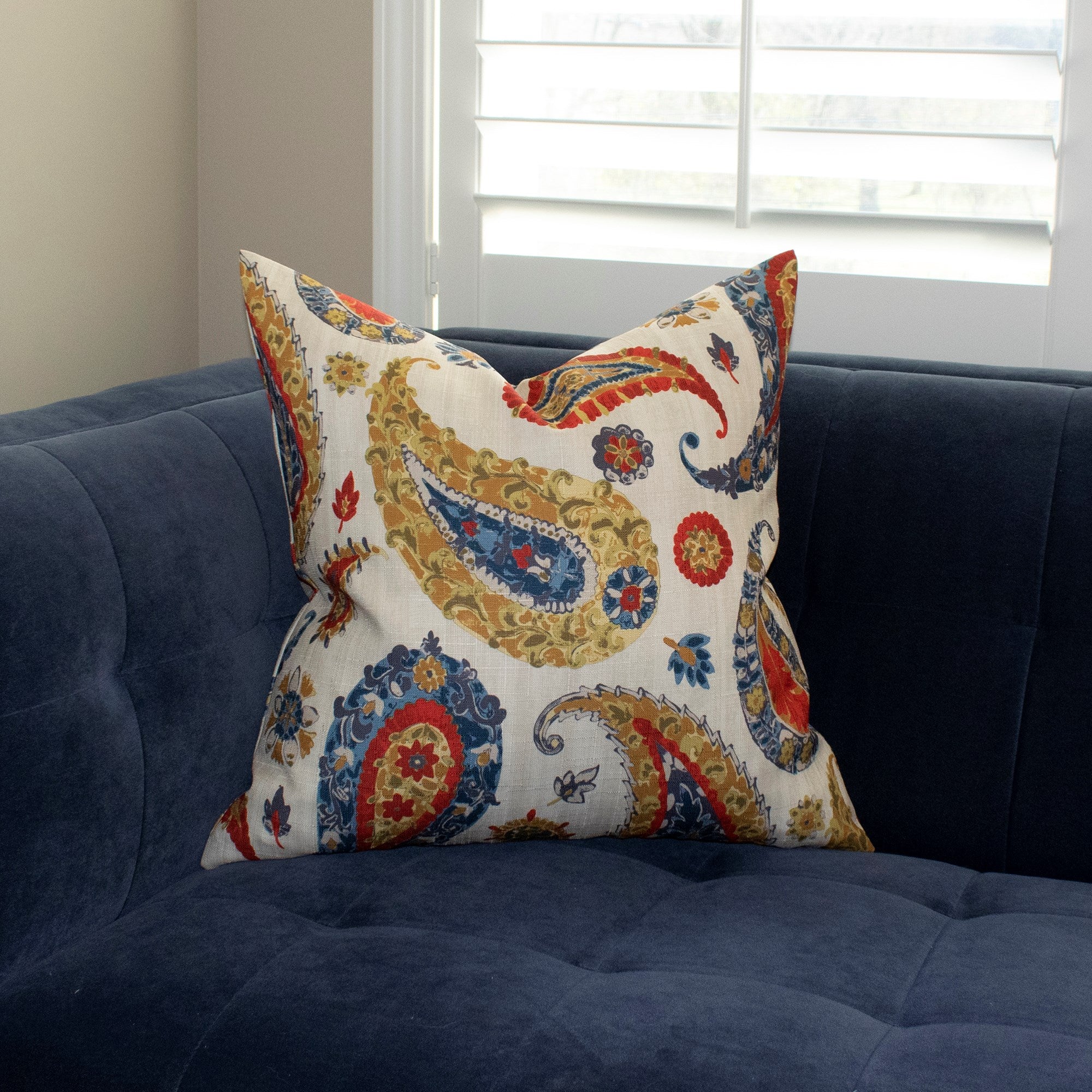 Boteh Sand Down Pillow- 20" x 20"