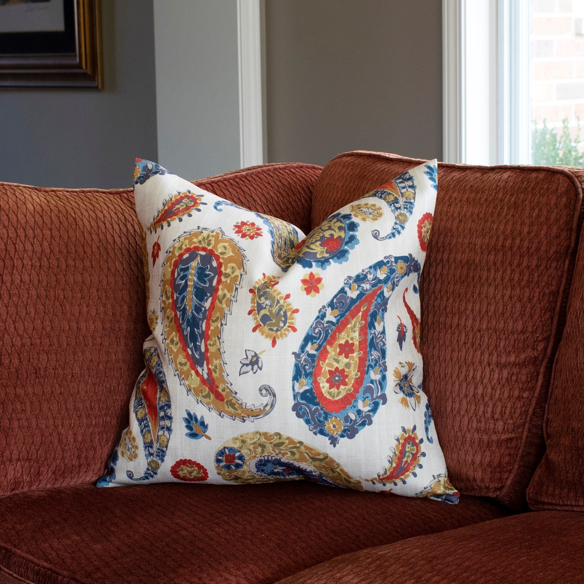 Boteh Sand Down Pillow- 20" x 20"
