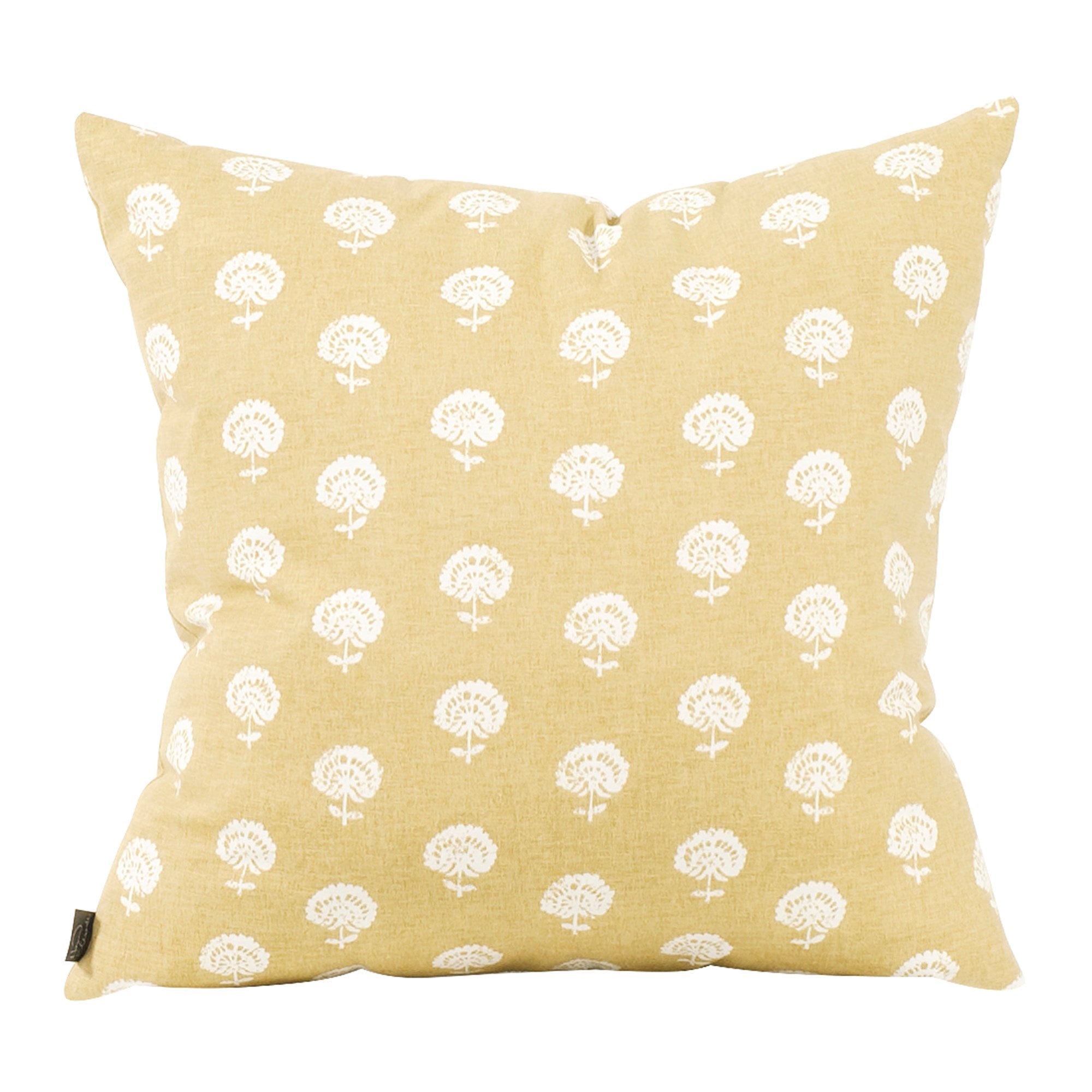 Dandelion Citron Down Pillow- 20" x 20"