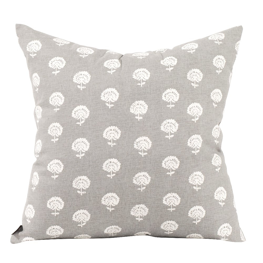 Dandelion Pewter Down Pillow- 20" x 20"
