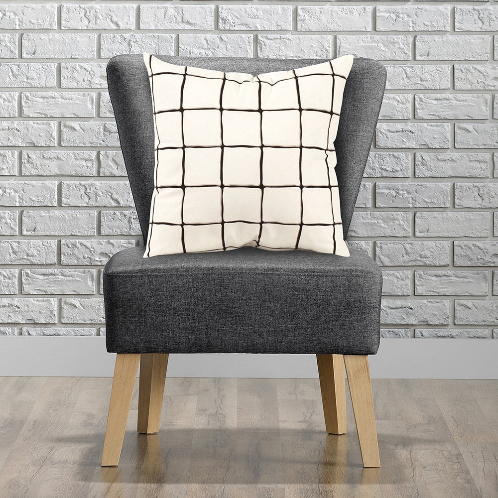 Lattice Onyx Poly Pillow- 20" x 20"