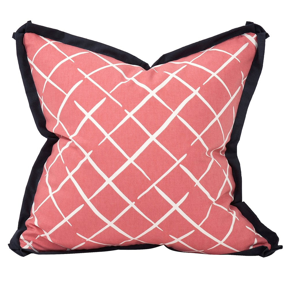 Cove End Rhubarb Poly Pillow- 20" x 20"