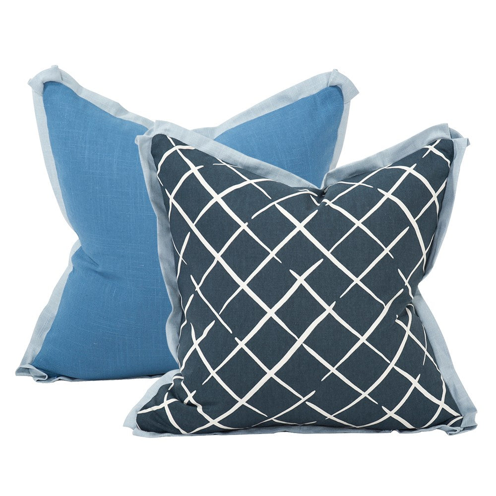 Cove End Indigo Poly Pillow- 20" x 20"