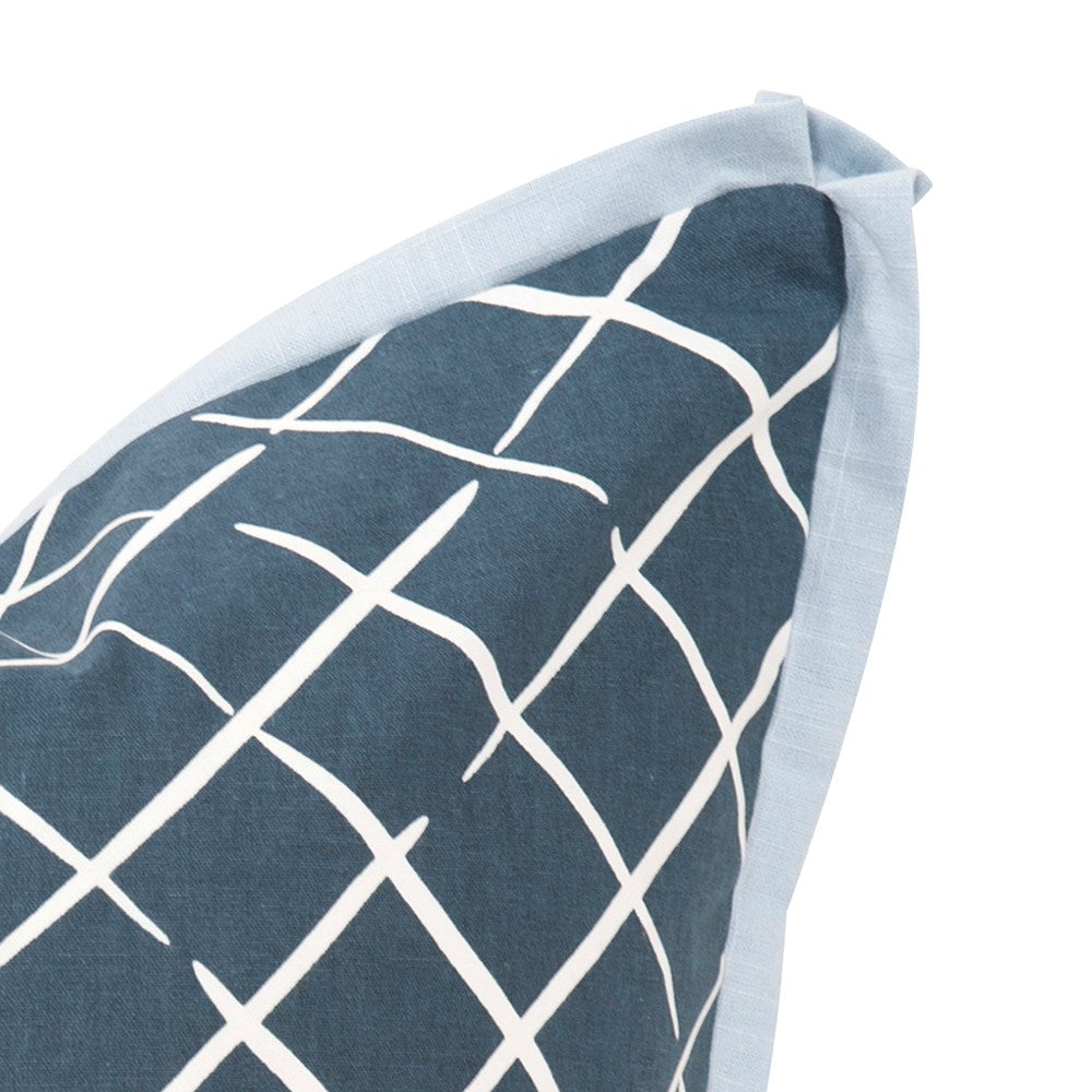 Cove End Indigo Poly Pillow- 20" x 20"