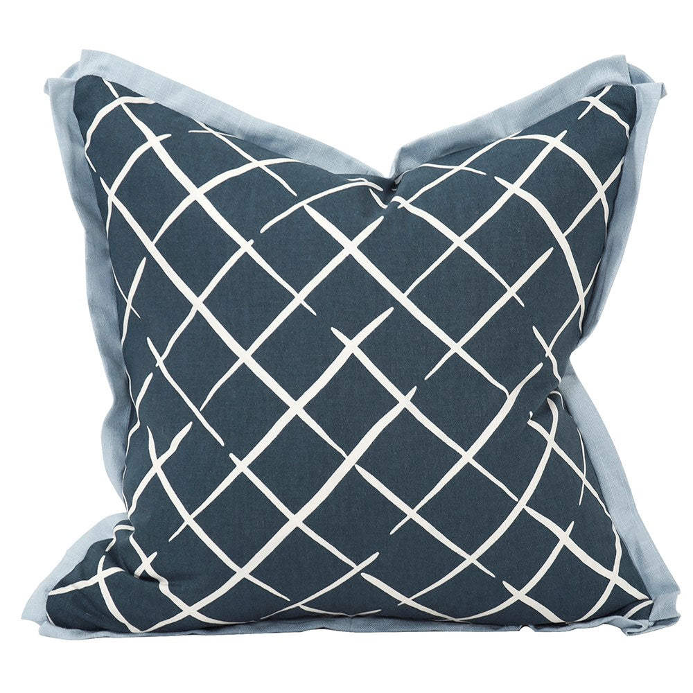 Cove End Indigo Poly Pillow- 20" x 20"