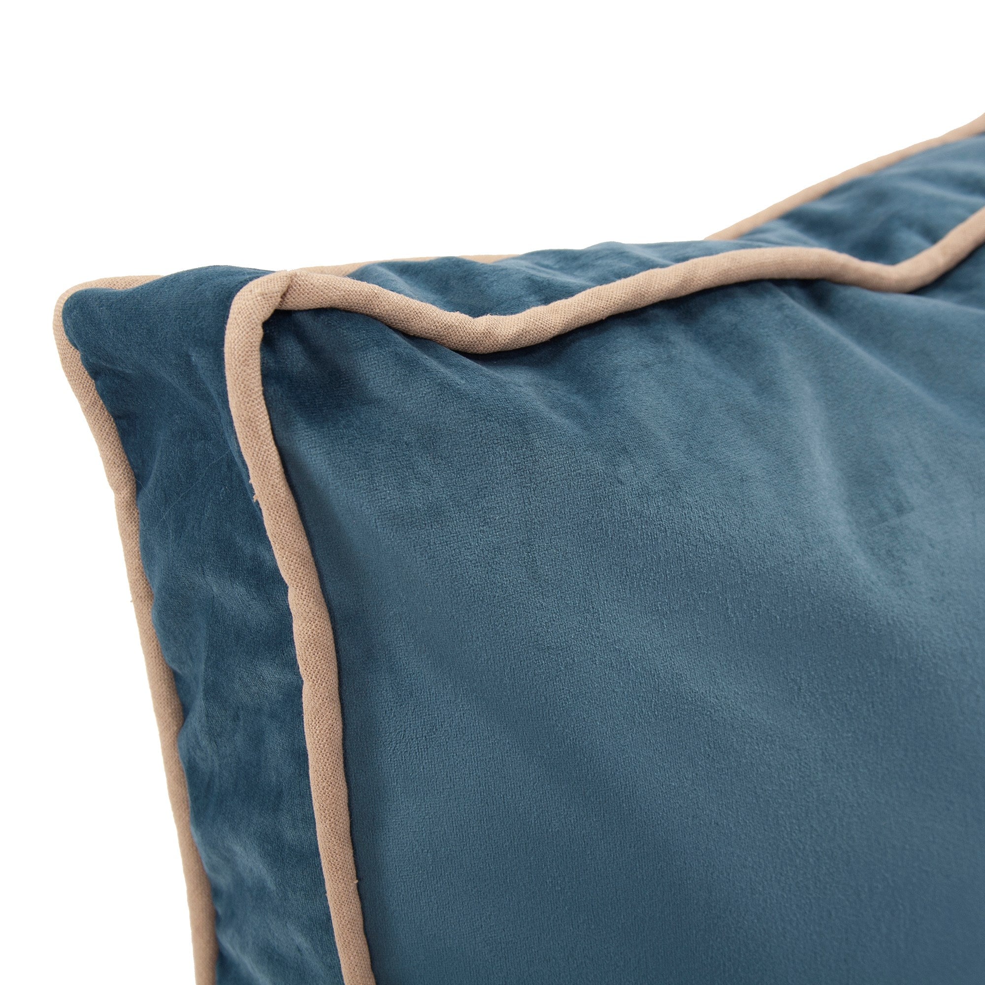 Gusseted Bella Teal Down Pillow- 20" x 20"