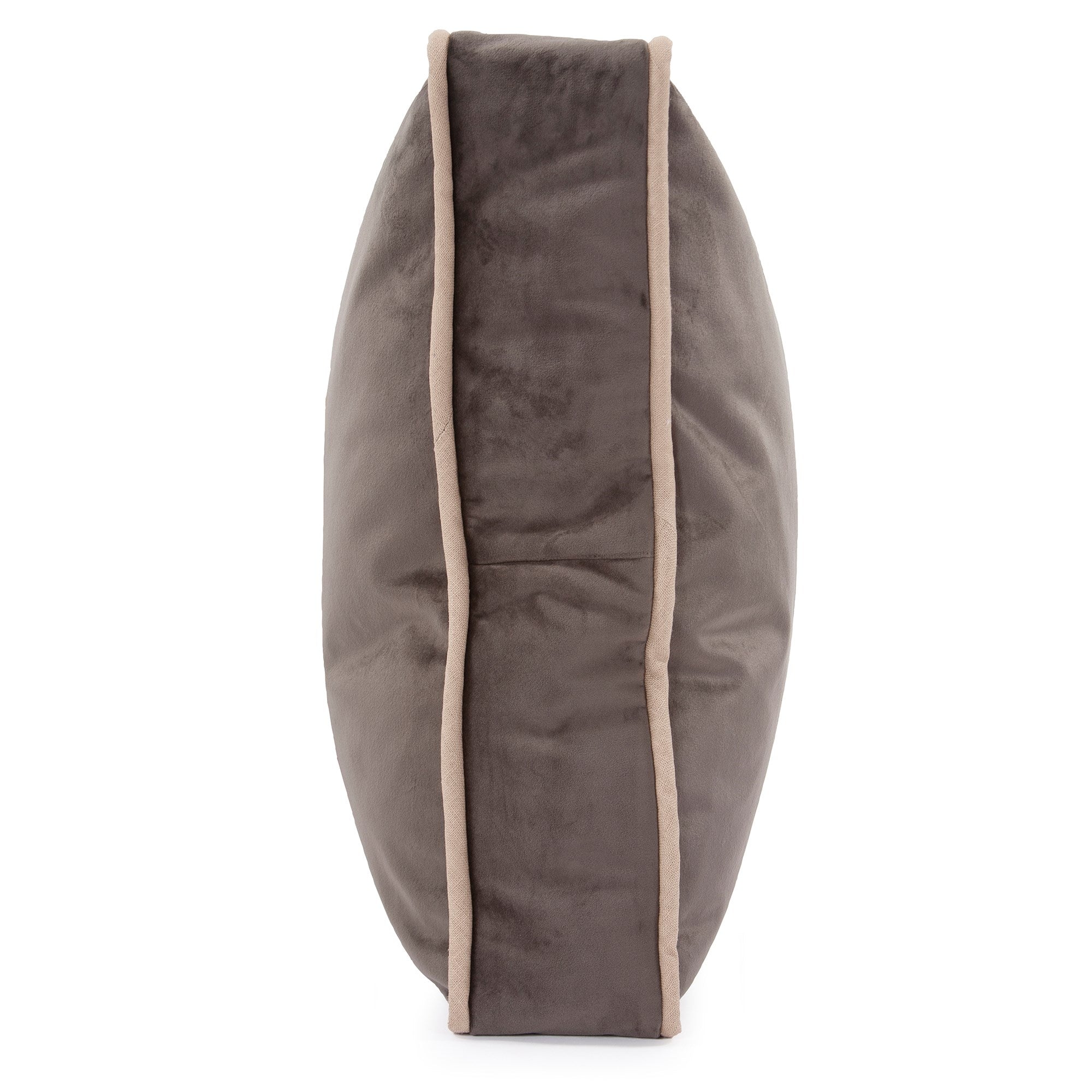 Gusseted Bella Pewter Down Pillow- 20" x 20"