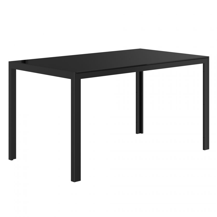 Contra Black Rectangular Dining Table